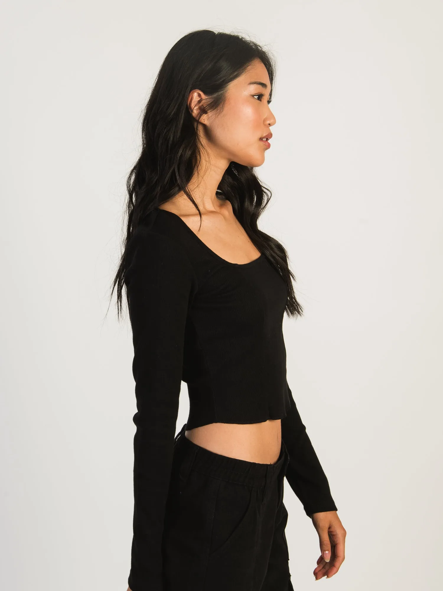 HARLOW SQUARE NECK LONGSLEEVE - BLACK sold by Harlow product image thumbnail 3