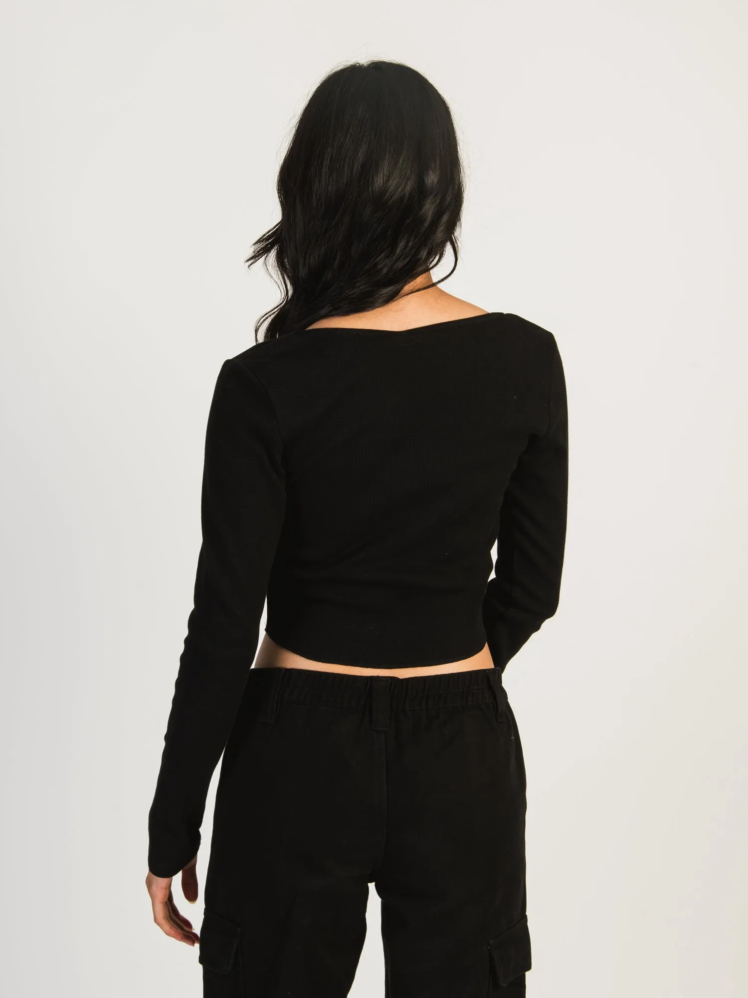 HARLOW SQUARE NECK LONGSLEEVE - BLACK sold by Harlow product image thumbnail 4