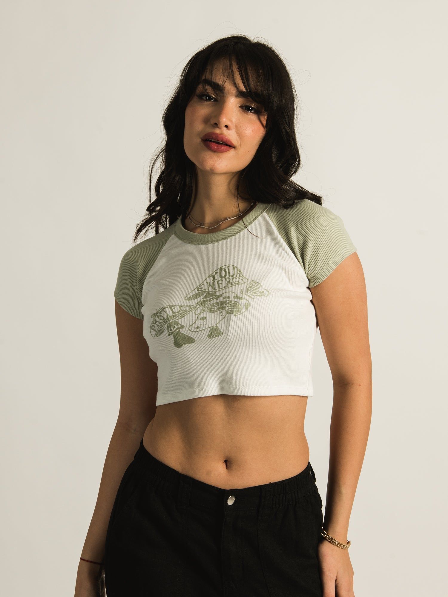 HARLOW COLOURBLOCK PRINT RAGLAN TEE sold by Harlow product image thumbnail 2