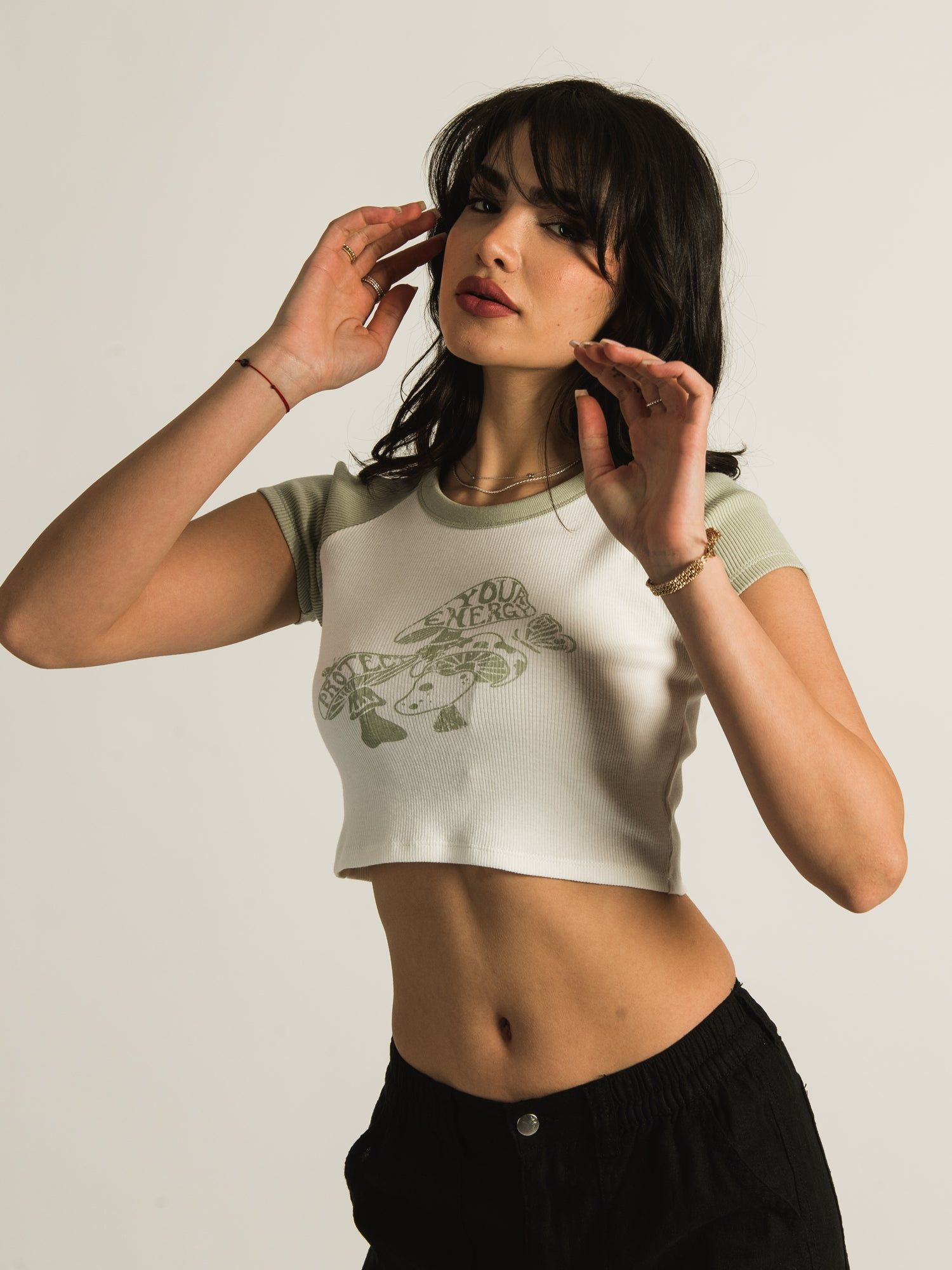 HARLOW COLOURBLOCK PRINT RAGLAN TEE sold by Harlow product image thumbnail 4