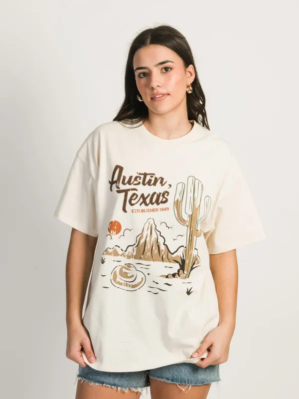 HARLOW SYDNEY OVERSIZED GRAPHIC TEE - AUSTIN TEXAS sold by Harlow