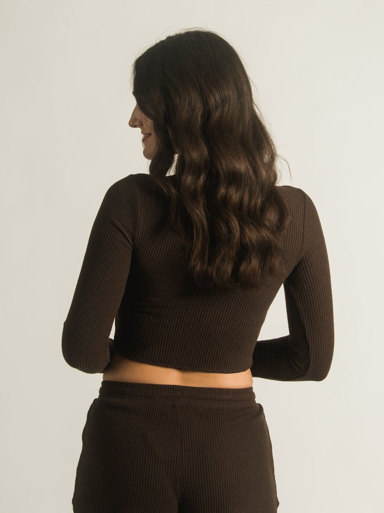 HARLOW WAFFLE LONG SLEEVE HENLEY sold by Harlow product image thumbnail 4