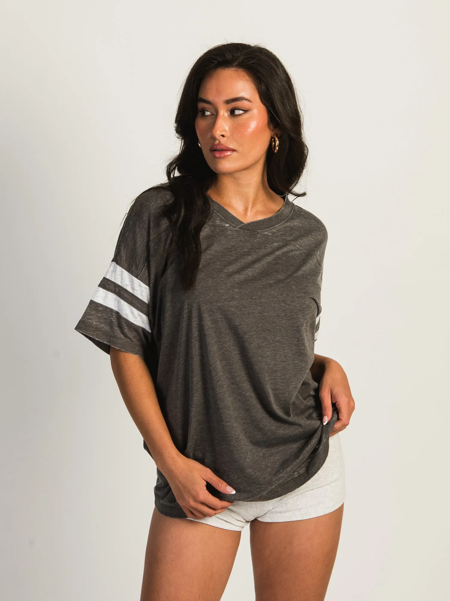 HARLOW BRADY TEE - CHARCOAL sold by Harlow product image thumbnail 2