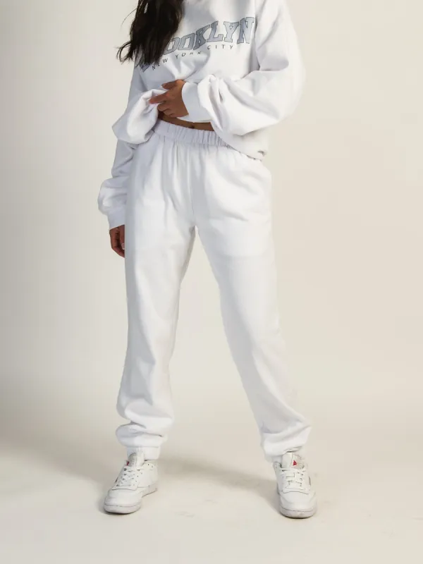 HARLOW JORDANA SWEATPANT - WHITE sold by Harlow