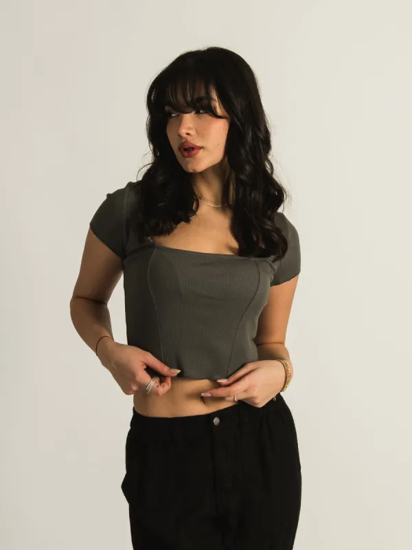 HARLOW SQUARE NECK T-SHIRT sold by Harlow