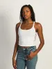 HARLOW ESSENTIAL RIBBED TANK TOP - WHITE sold by Harlow