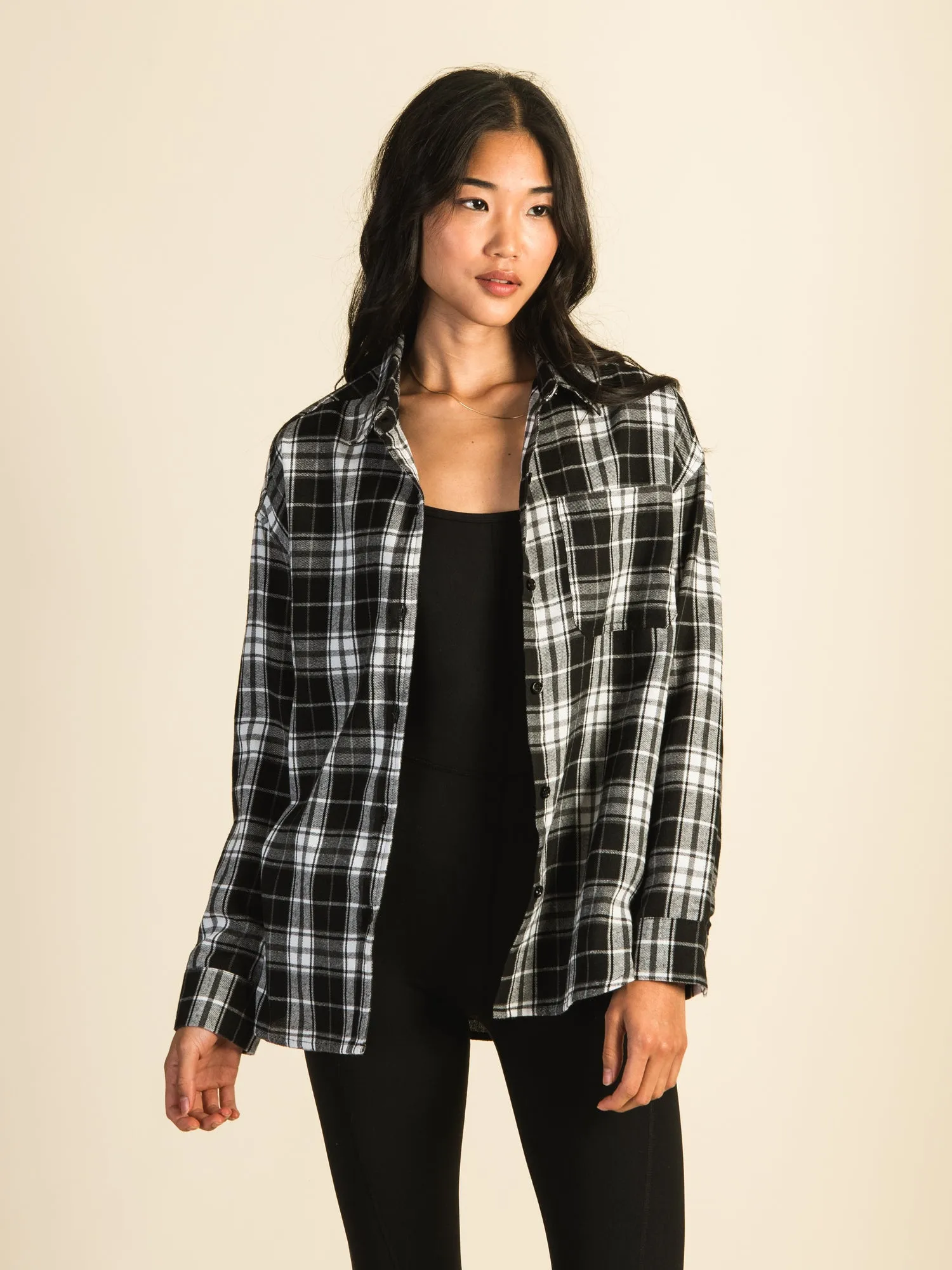 HARLOW CAROLINA FLANNEL SHIRT - BLACK sold by Harlow product image thumbnail 2