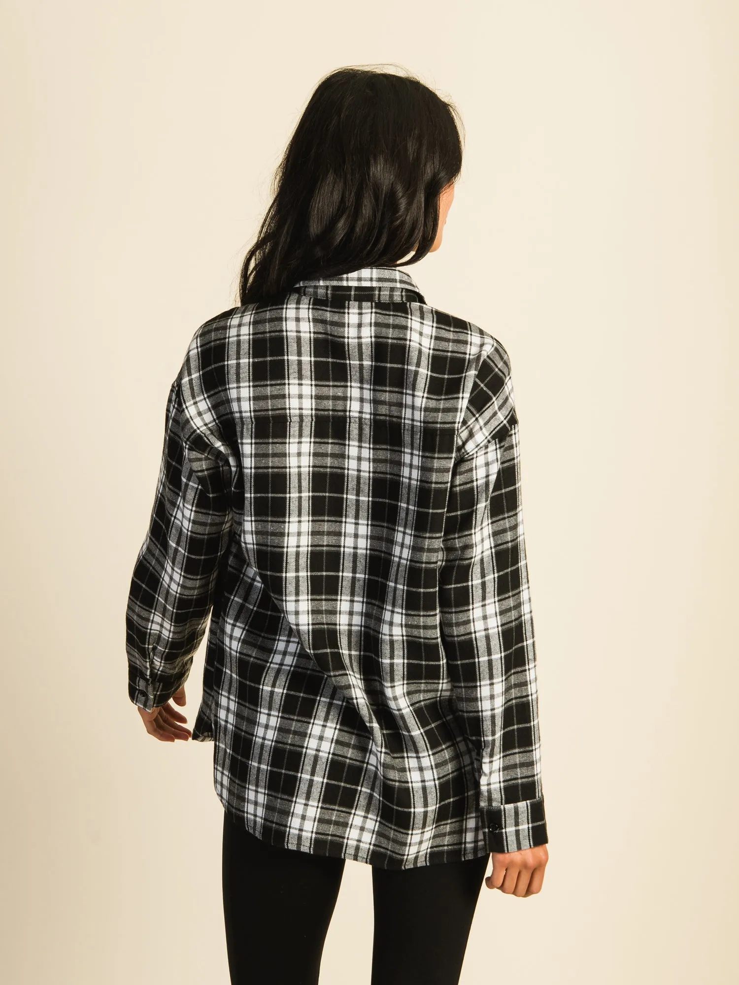 HARLOW CAROLINA FLANNEL SHIRT - BLACK sold by Harlow product image thumbnail 4