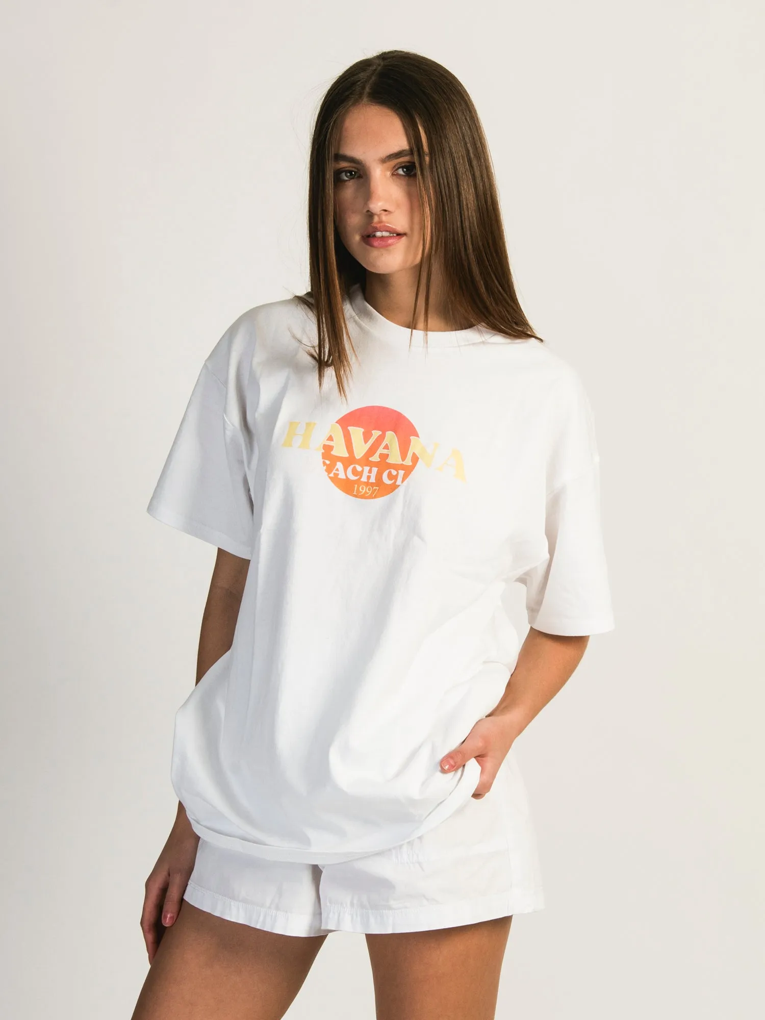 HARLOW SYDNEY OVERSIZED TEE - HAVANA sold by Harlow product image thumbnail 3