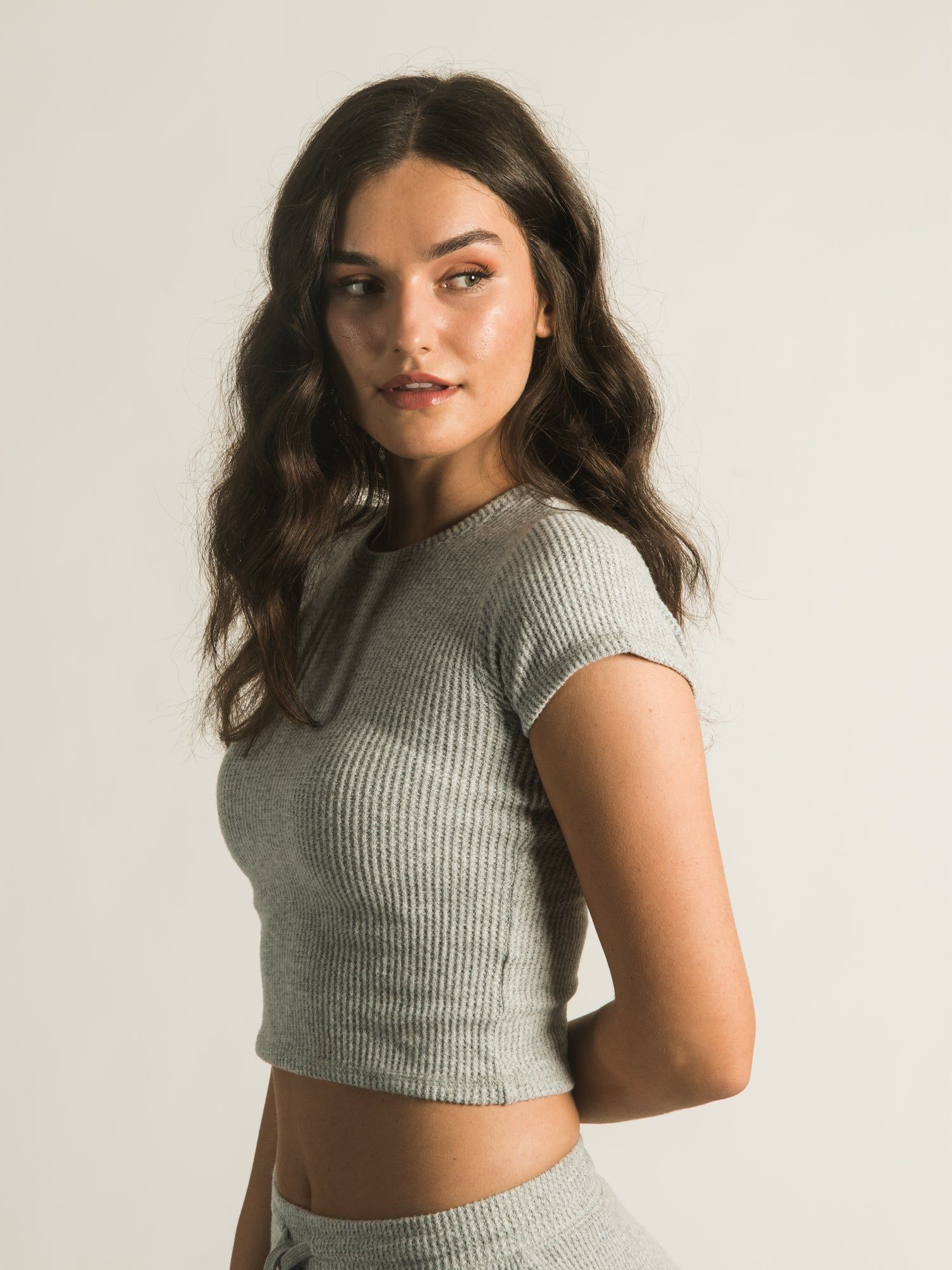 HARLOW ALLIE WAFFLE TEE sold by Harlow product image thumbnail 3