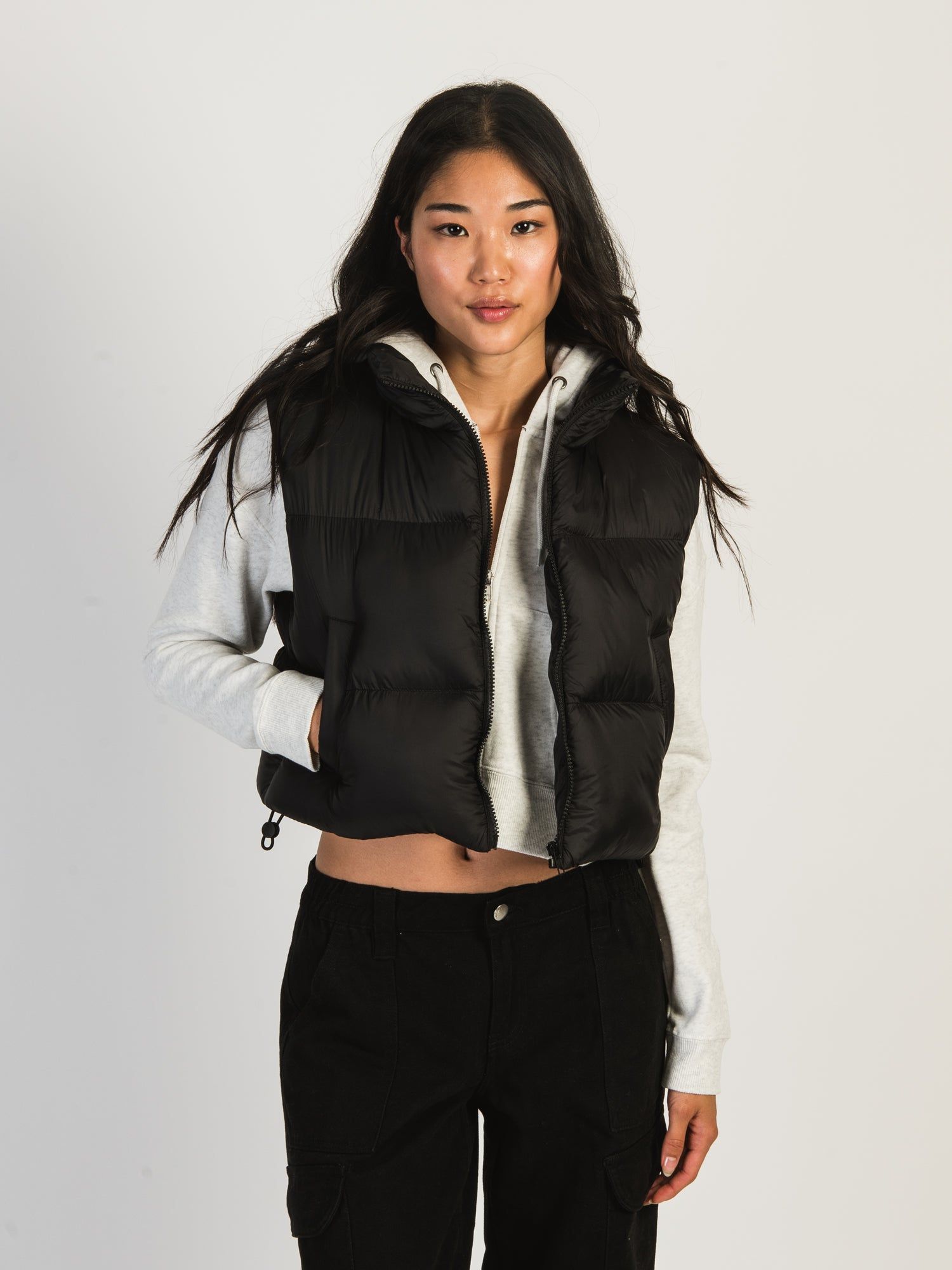HARLOW PEGGY PUFFER VEST - BLACK sold by Harlow