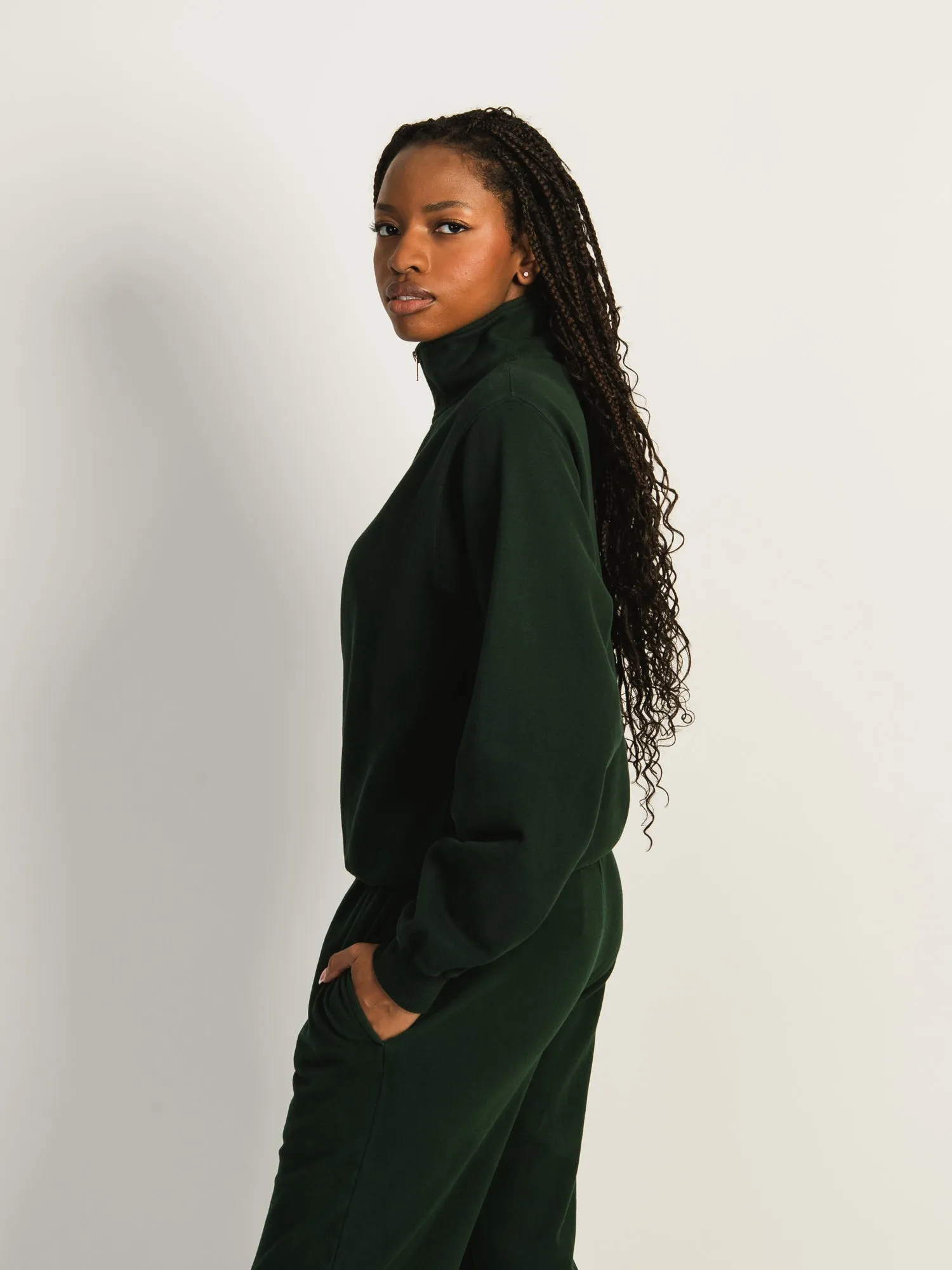 HARLOW QUINN QUARTER ZIP - FOREST sold by Harlow product image thumbnail 2