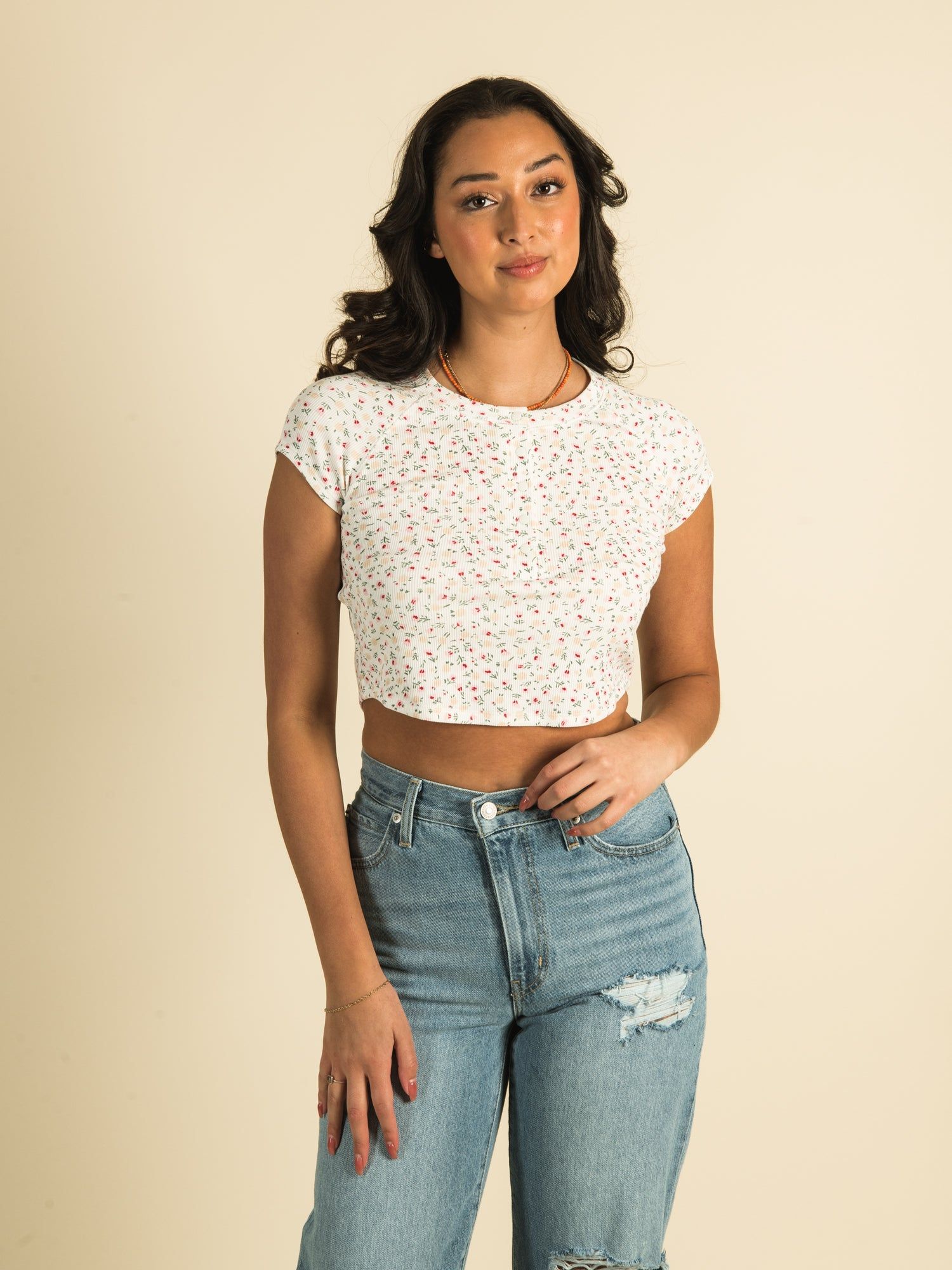 HARLOW RAGLAN SNAP DITSY T-SHIRT sold by Harlow product image thumbnail 3