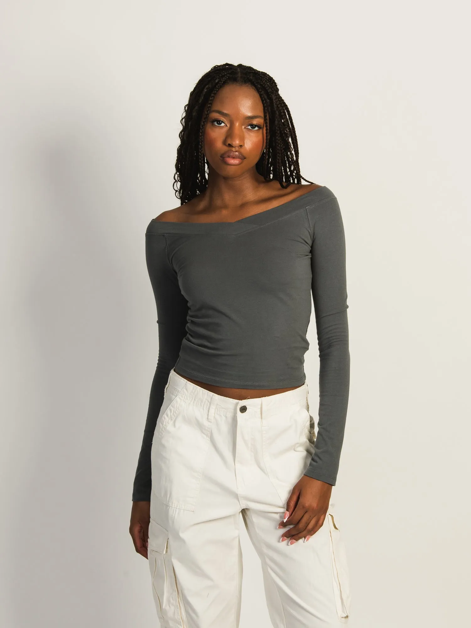 HARLOW CHLOE LONG SLEEVE - STONE sold by Harlow