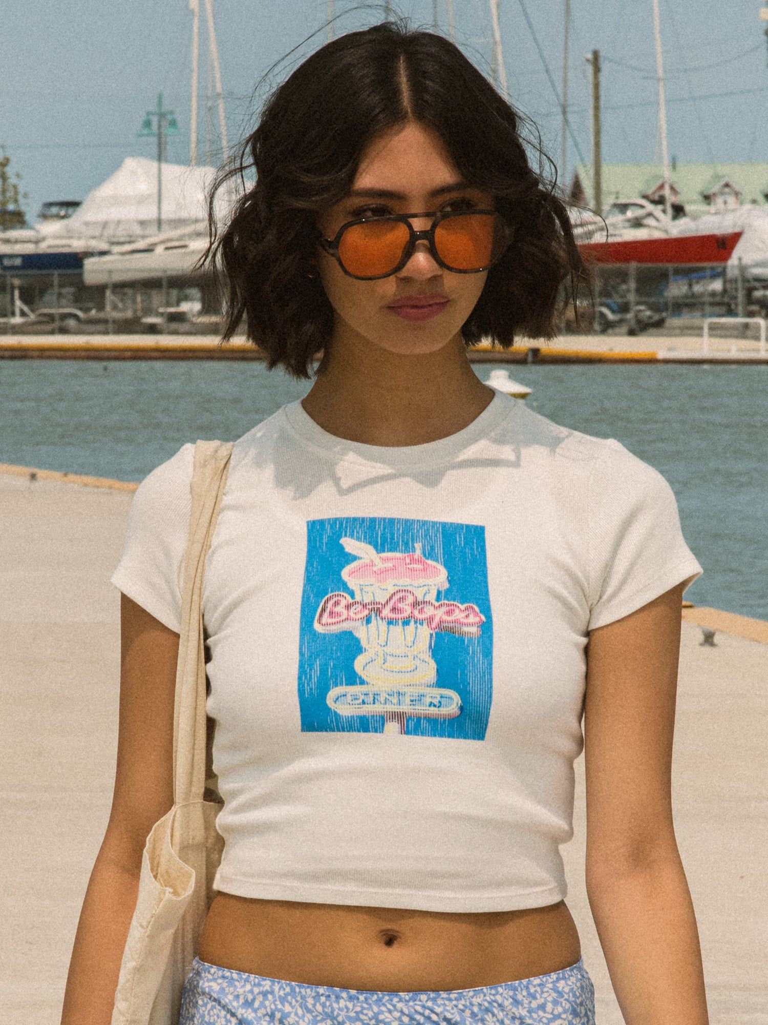 HARLOW RIBBED BABY PHOTO T-SHIRT sold by Harlow