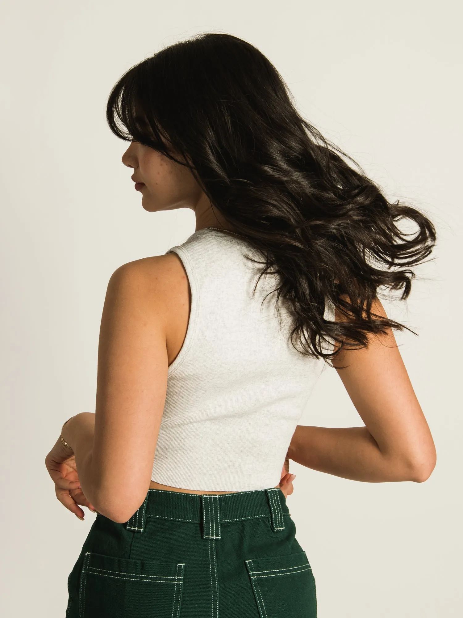 HARLOW HIGH NECK MELANGE TANK TOP sold by Harlow product image thumbnail 4