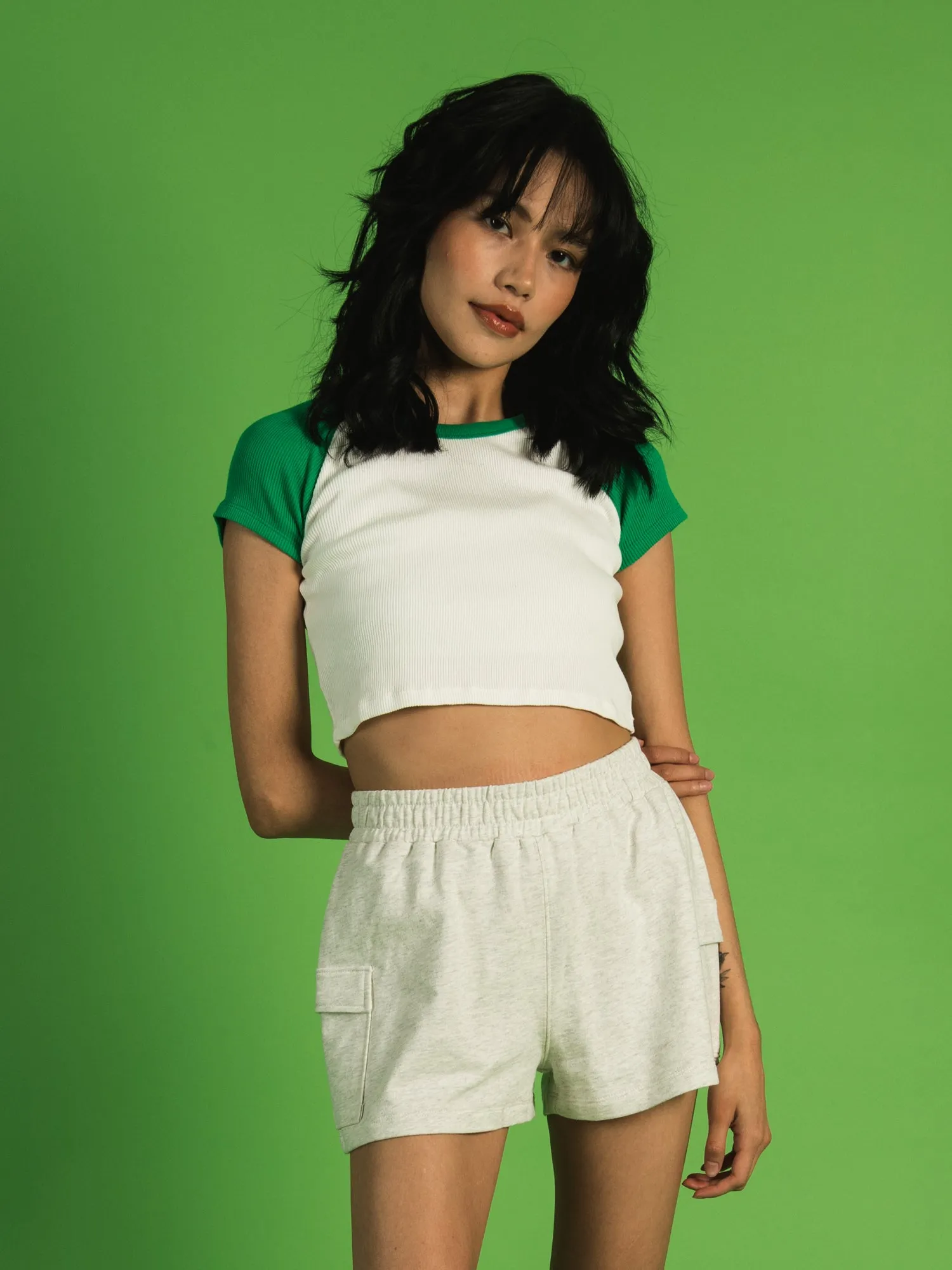 HARLOW COLOURBLOCK RAGLAN TEE sold by Harlow