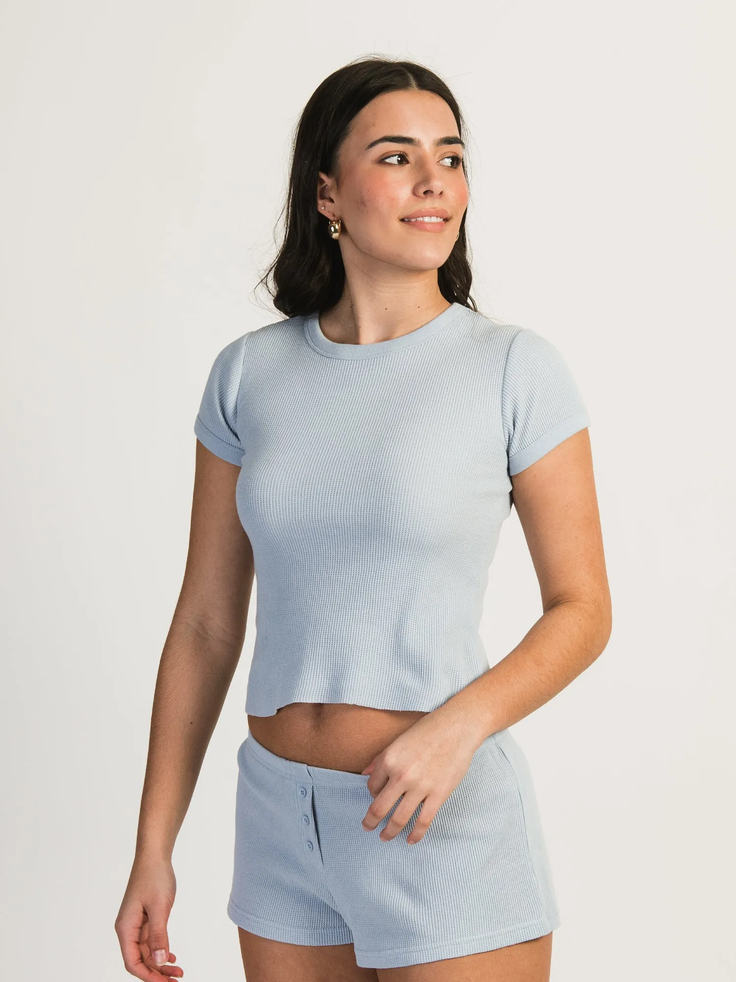 HARLOW ALLIE WAFFLE TEE sold by Harlow product image thumbnail 2