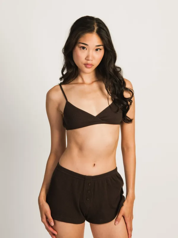 HARLOW IRIS BRALETTE - CHOCOLATE sold by Harlow