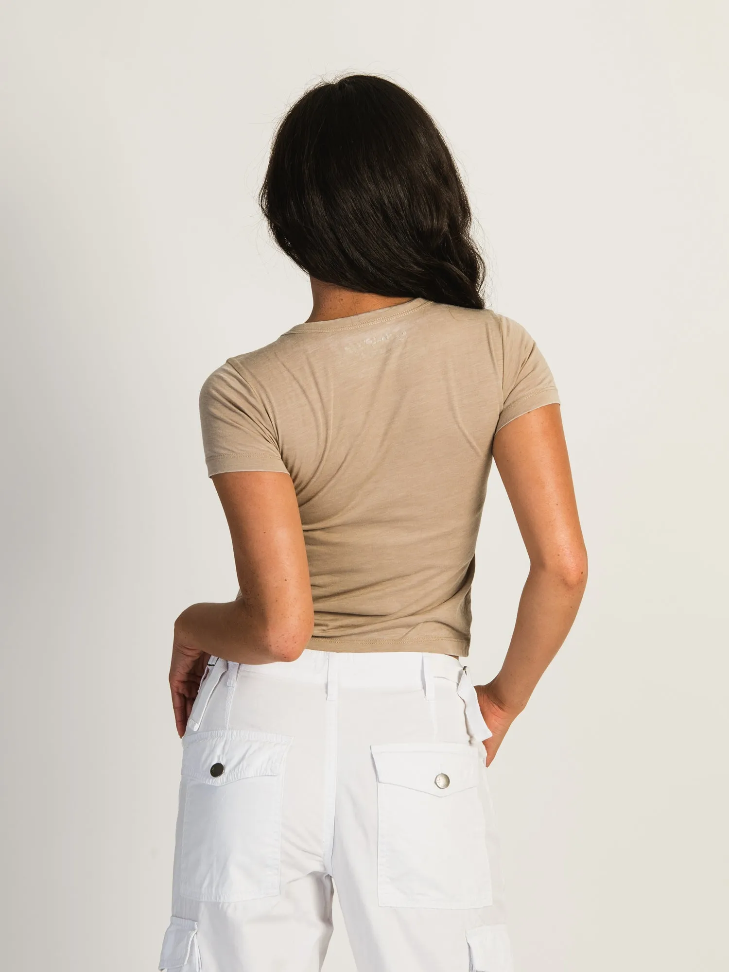 HARLOW STEVIE TEE - BEIGE sold by Harlow product image thumbnail 5