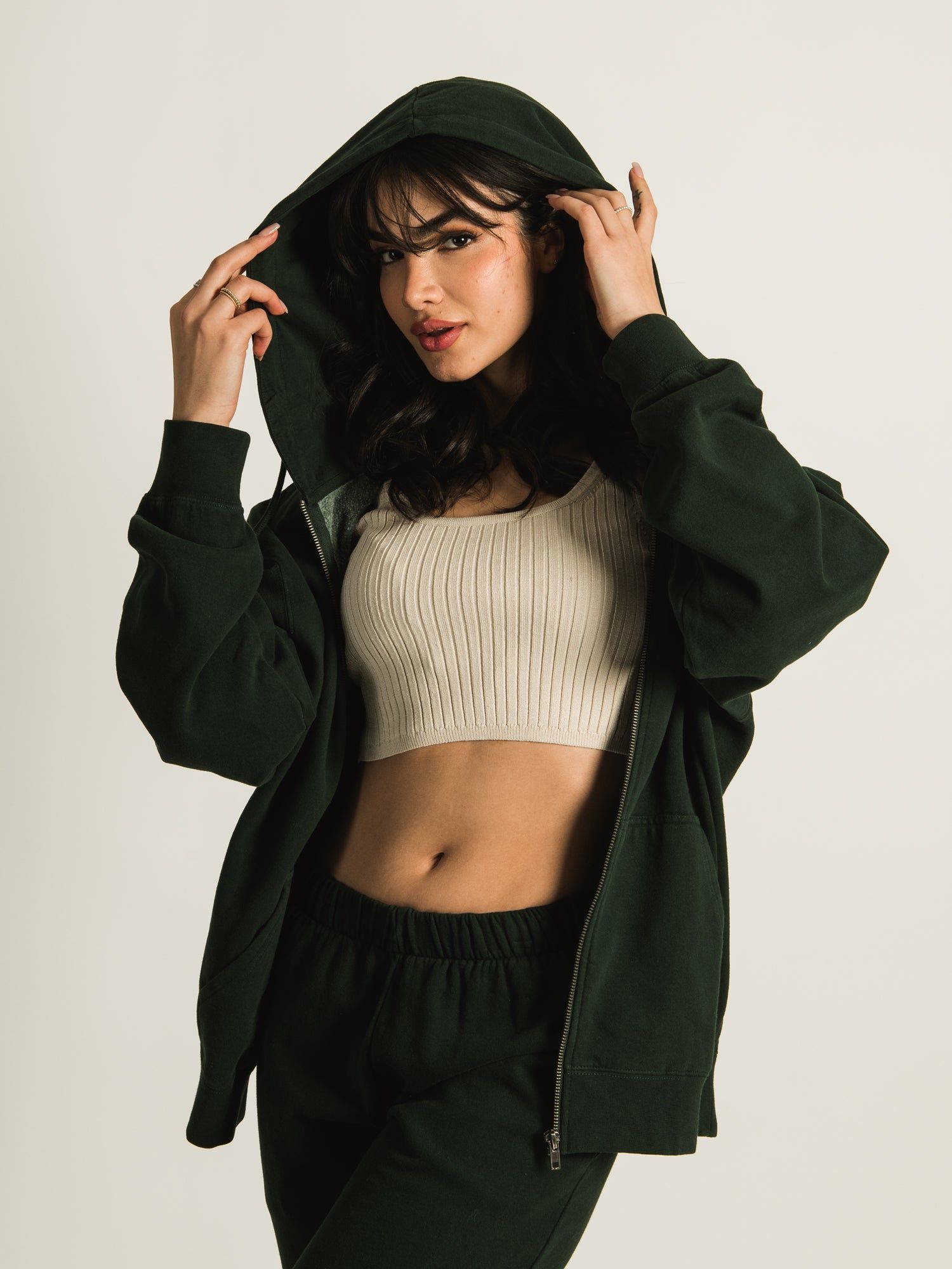 HARLOW MARIAH OVERSIZED ZIP UP HOODIE sold by Harlow product image thumbnail 7