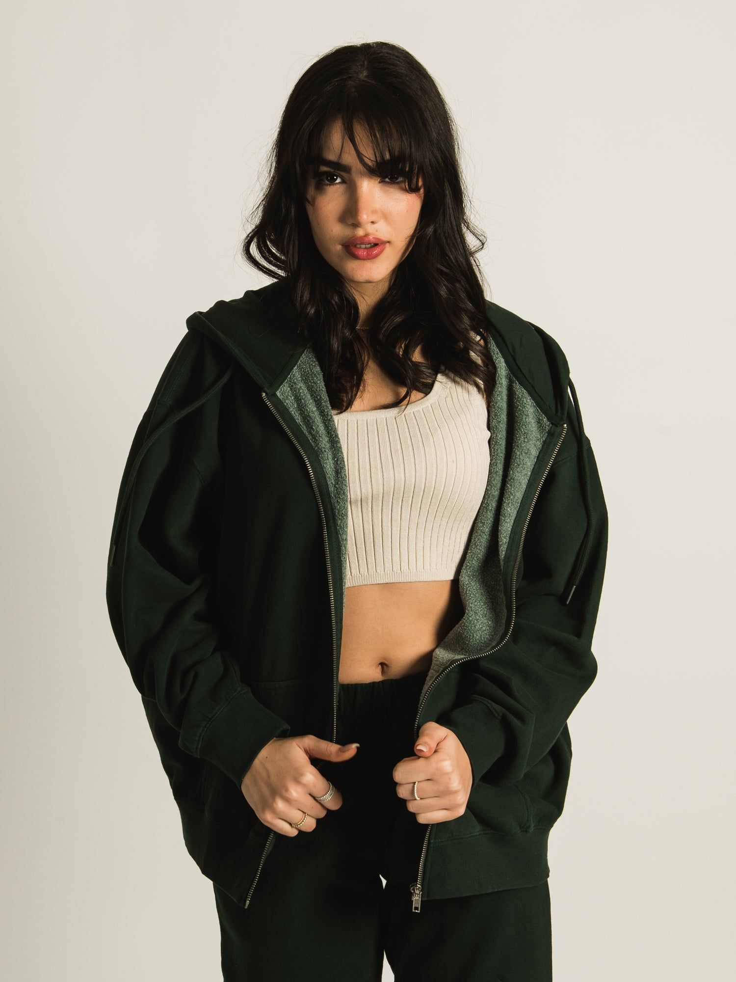 HARLOW MARIAH OVERSIZED ZIP UP HOODIE sold by Harlow