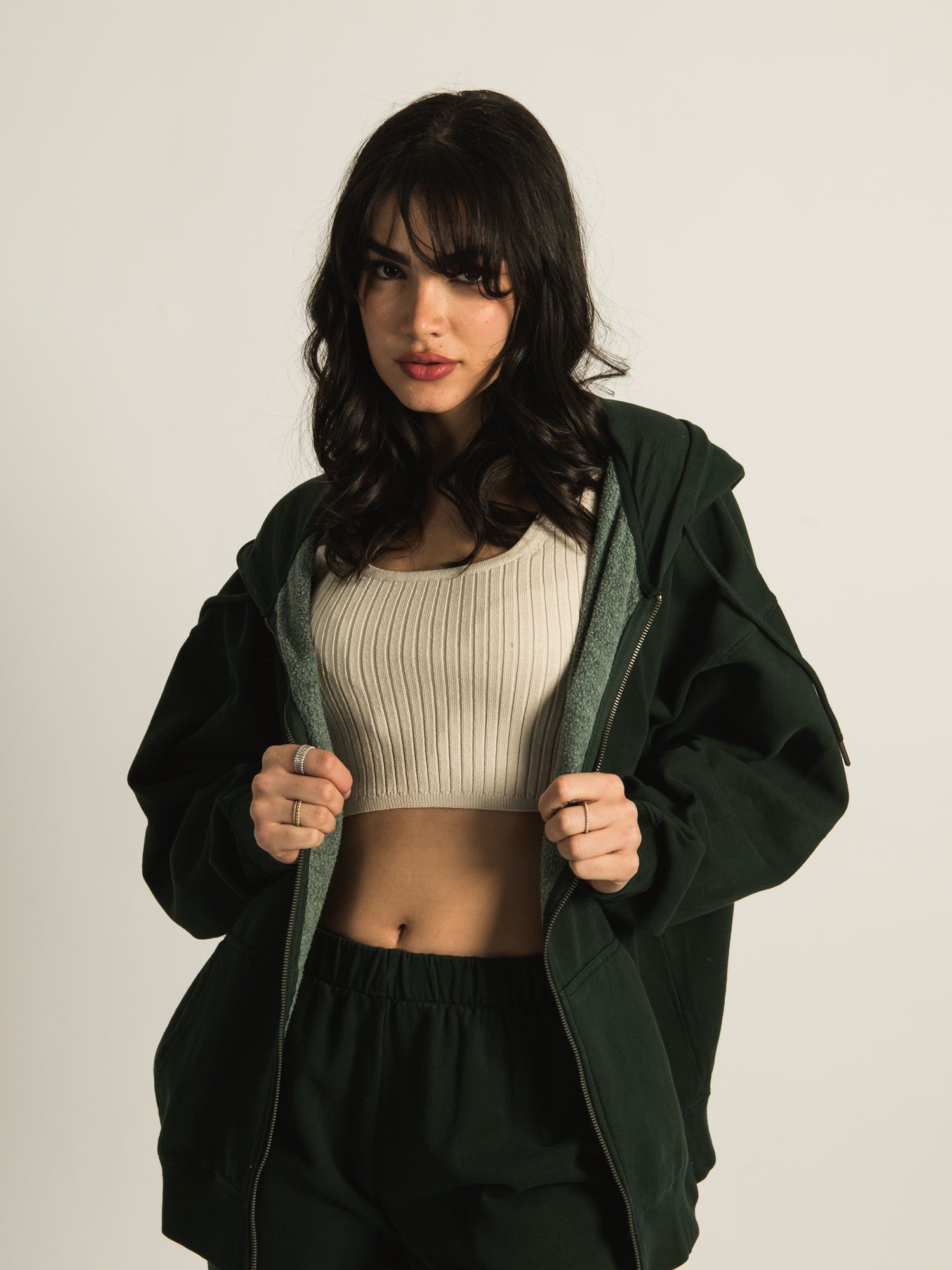 HARLOW MARIAH OVERSIZED ZIP UP HOODIE sold by Harlow product image thumbnail 2