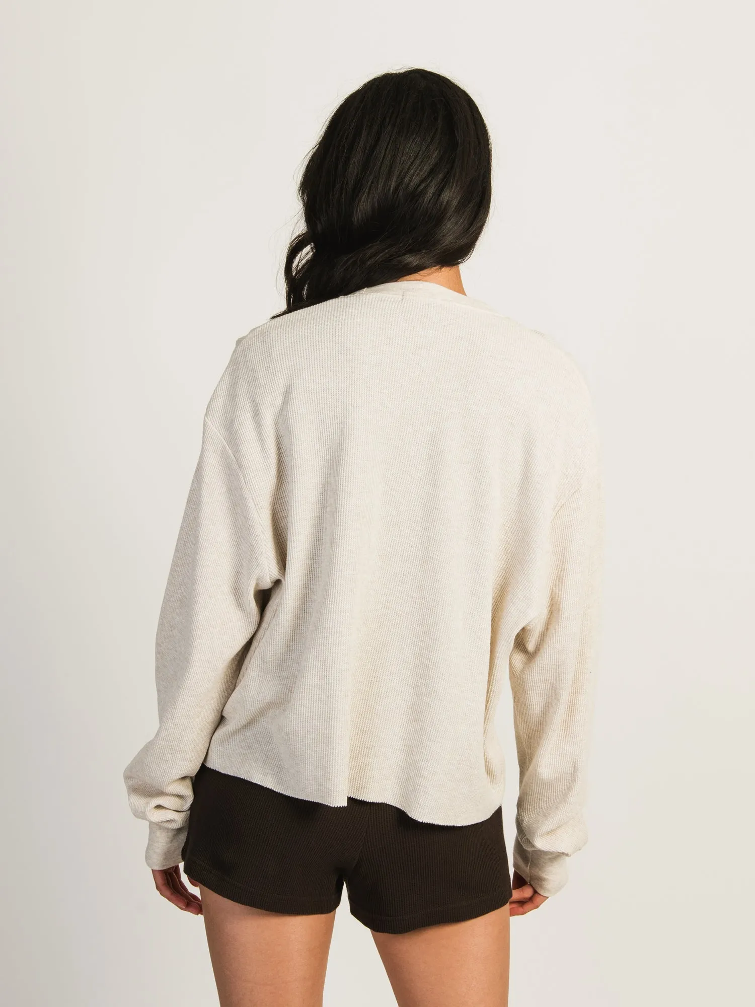HARLOW WINNIE MELANGE LONG SLEEVE WAFFLE - NEW HAVEN sold by Harlow product image thumbnail 4