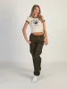 HARLOW DEE STRAIGHT FIT CARGO - ARMY sold by Harlow