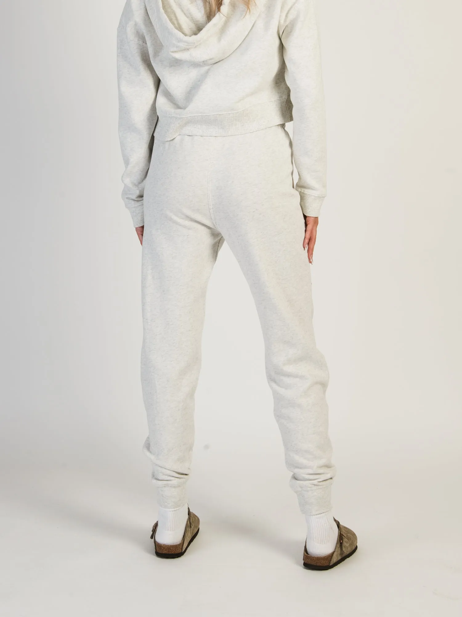HARLOW HIGH RISE FLEECE MELANGE JOGGER - CLOUD sold by Harlow product image thumbnail 4