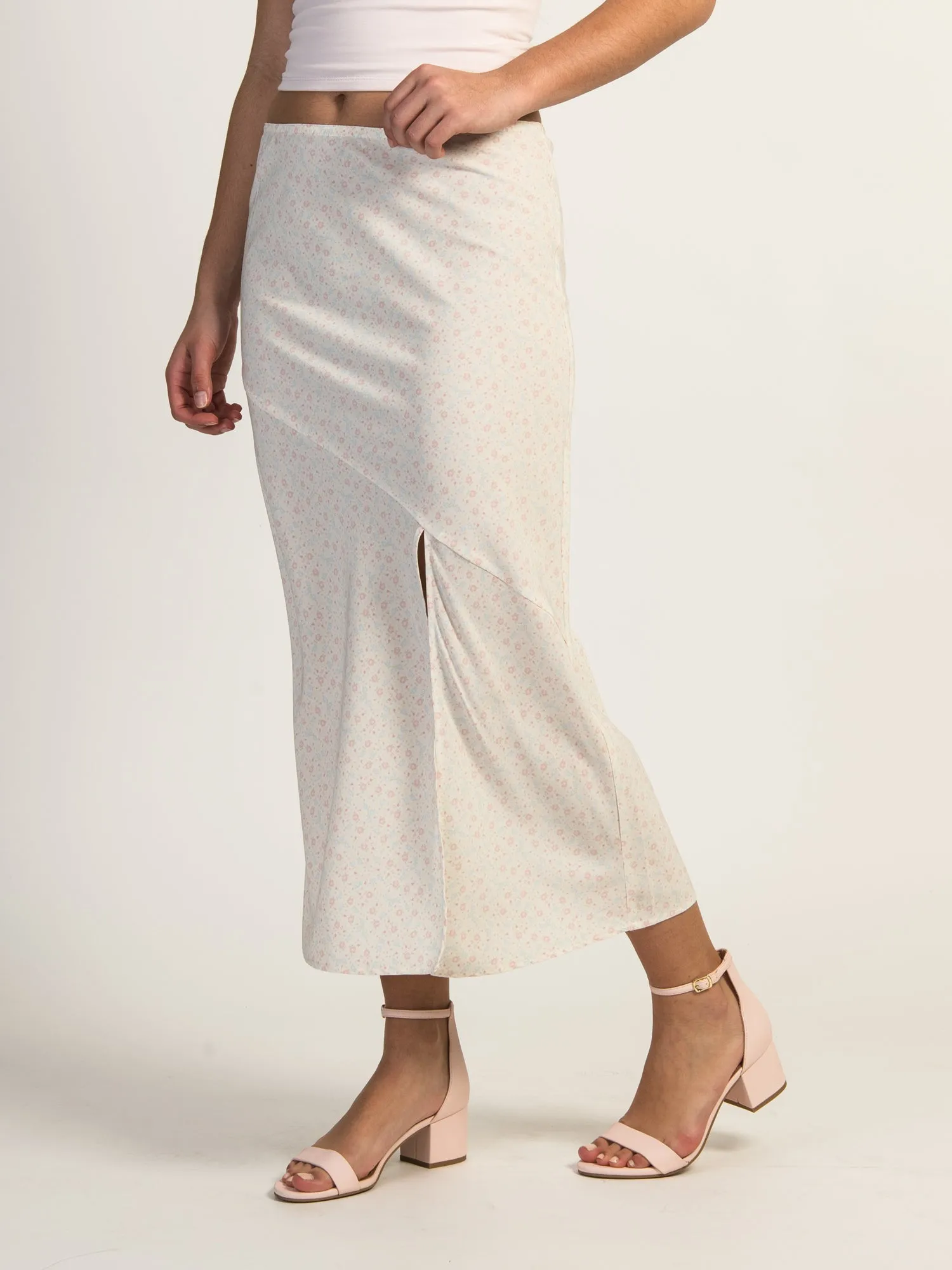 HARLOW MIDI SLIT SKIRT - CREAM sold by Harlow product image thumbnail 5