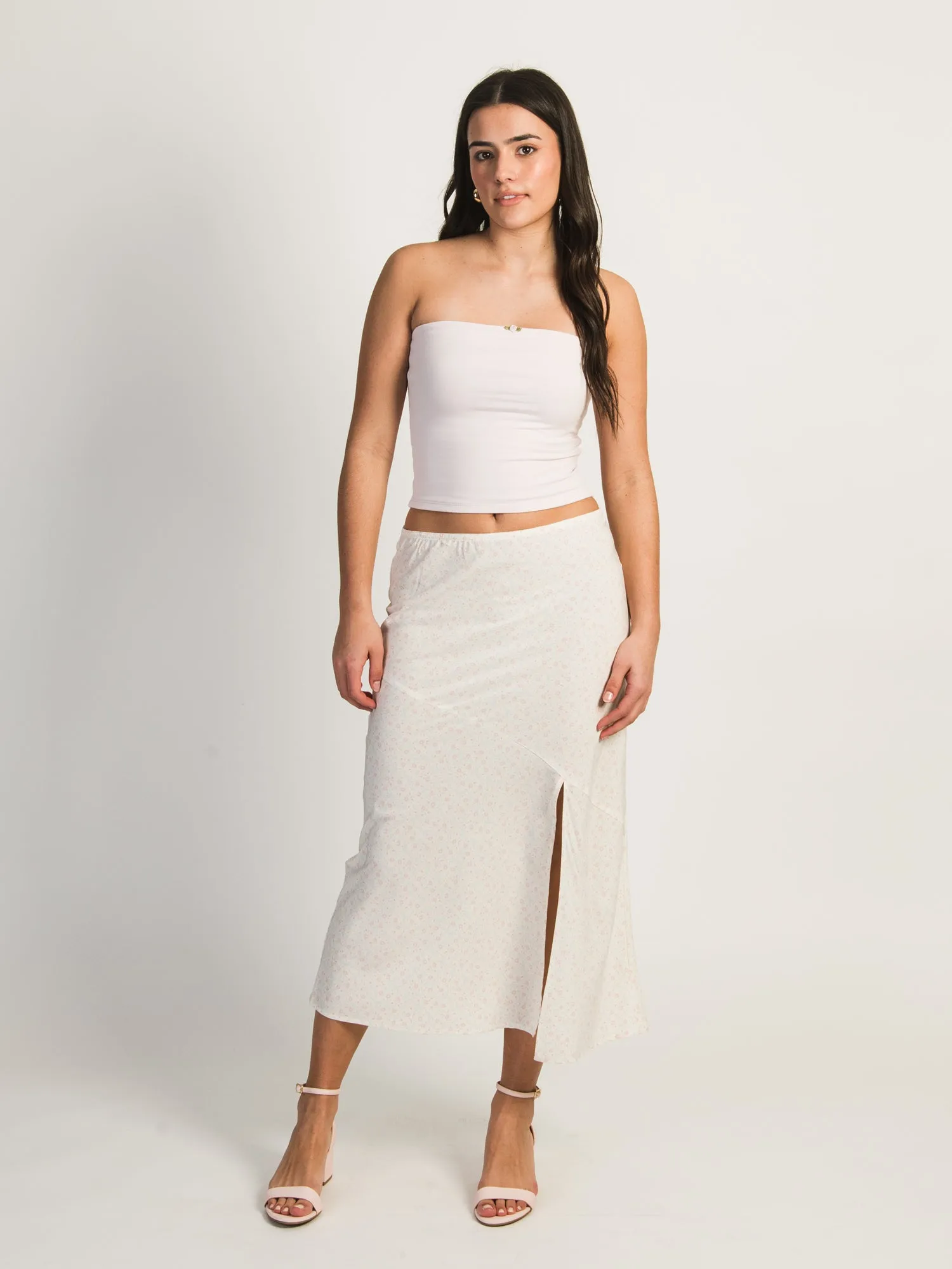 HARLOW MIDI SLIT SKIRT - CREAM sold by Harlow product image thumbnail 4