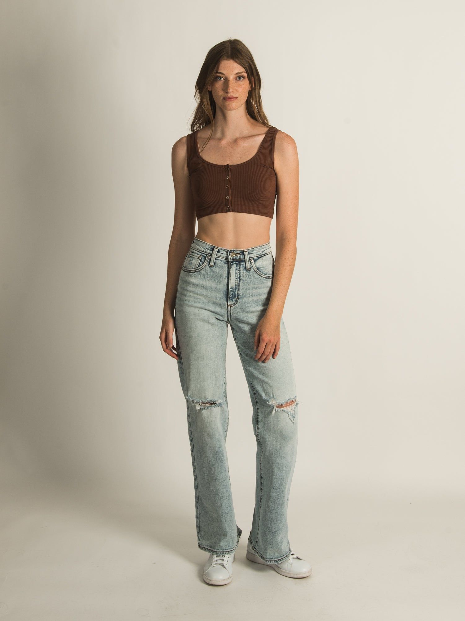 HARLOW RIB SNAP BRALETTE sold by Harlow