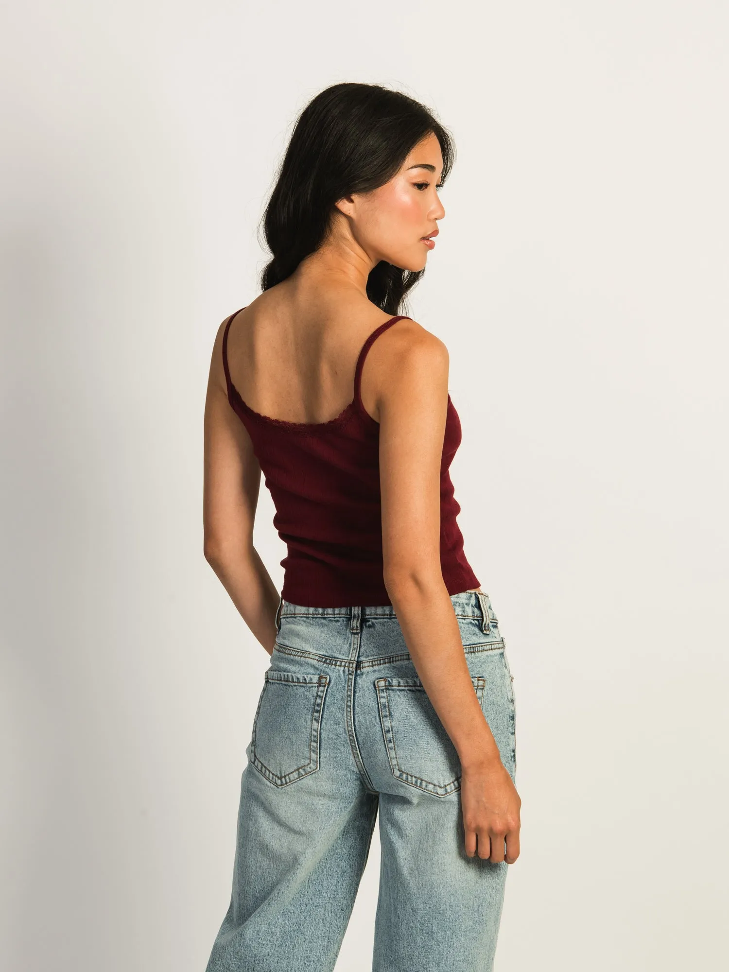 HARLOW MALLORY TANK TOP - BURGUNDY sold by Harlow product image thumbnail 4