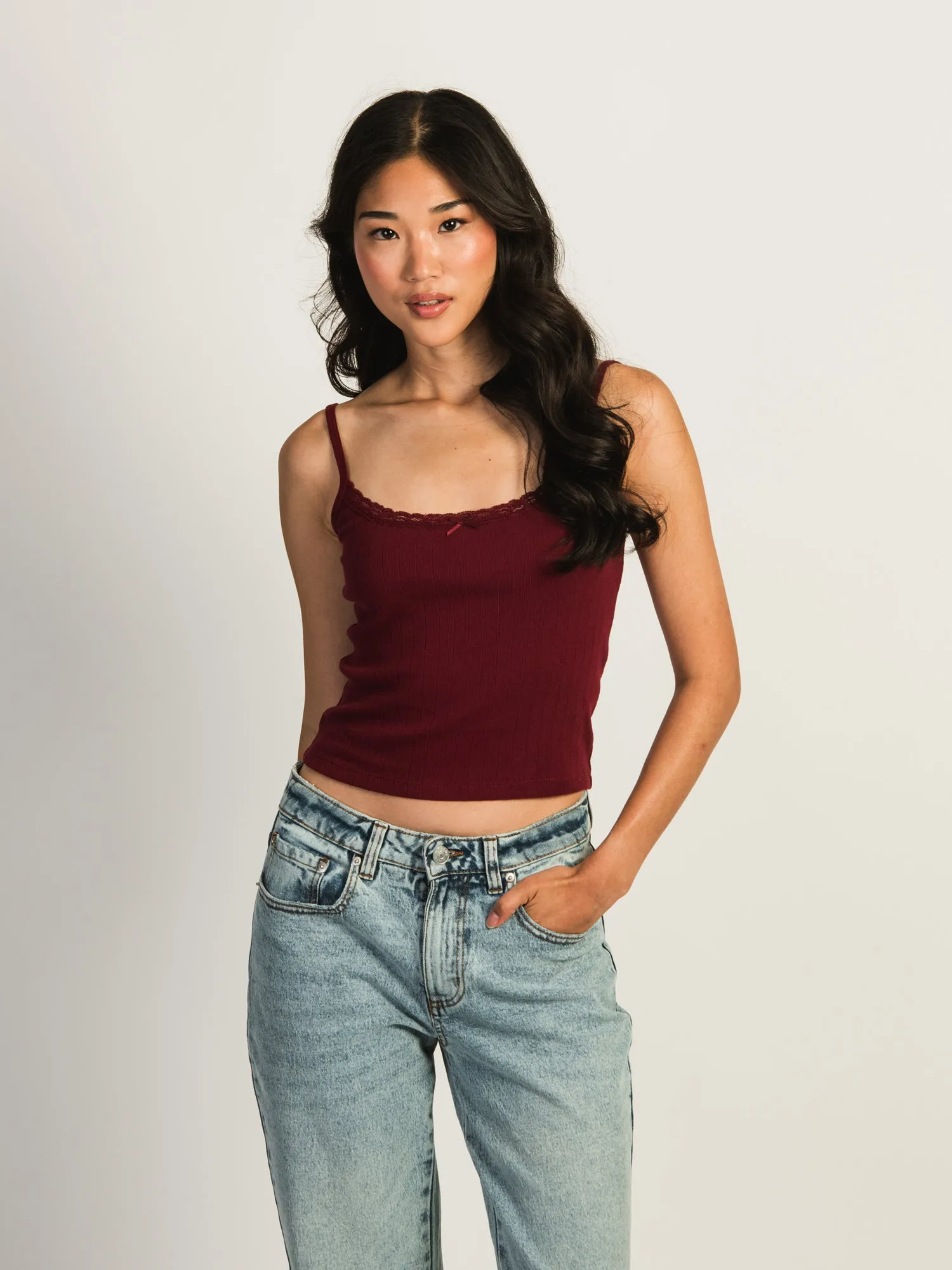 HARLOW MALLORY TANK TOP - BURGUNDY sold by Harlow product image thumbnail 2