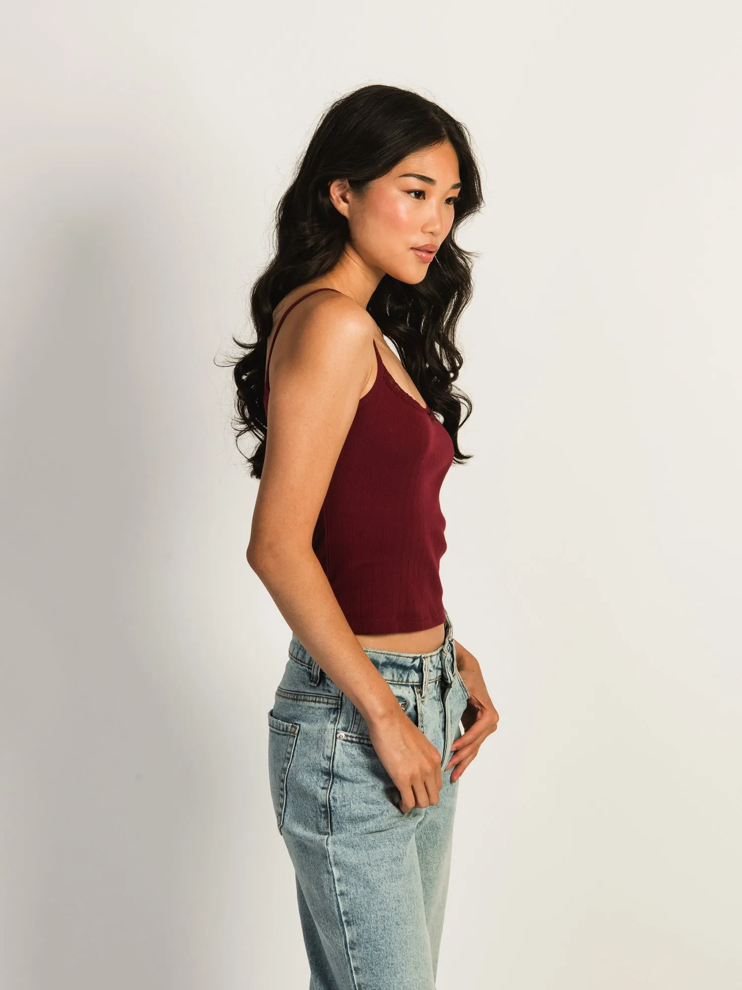 HARLOW MALLORY TANK TOP - BURGUNDY sold by Harlow product image thumbnail 3