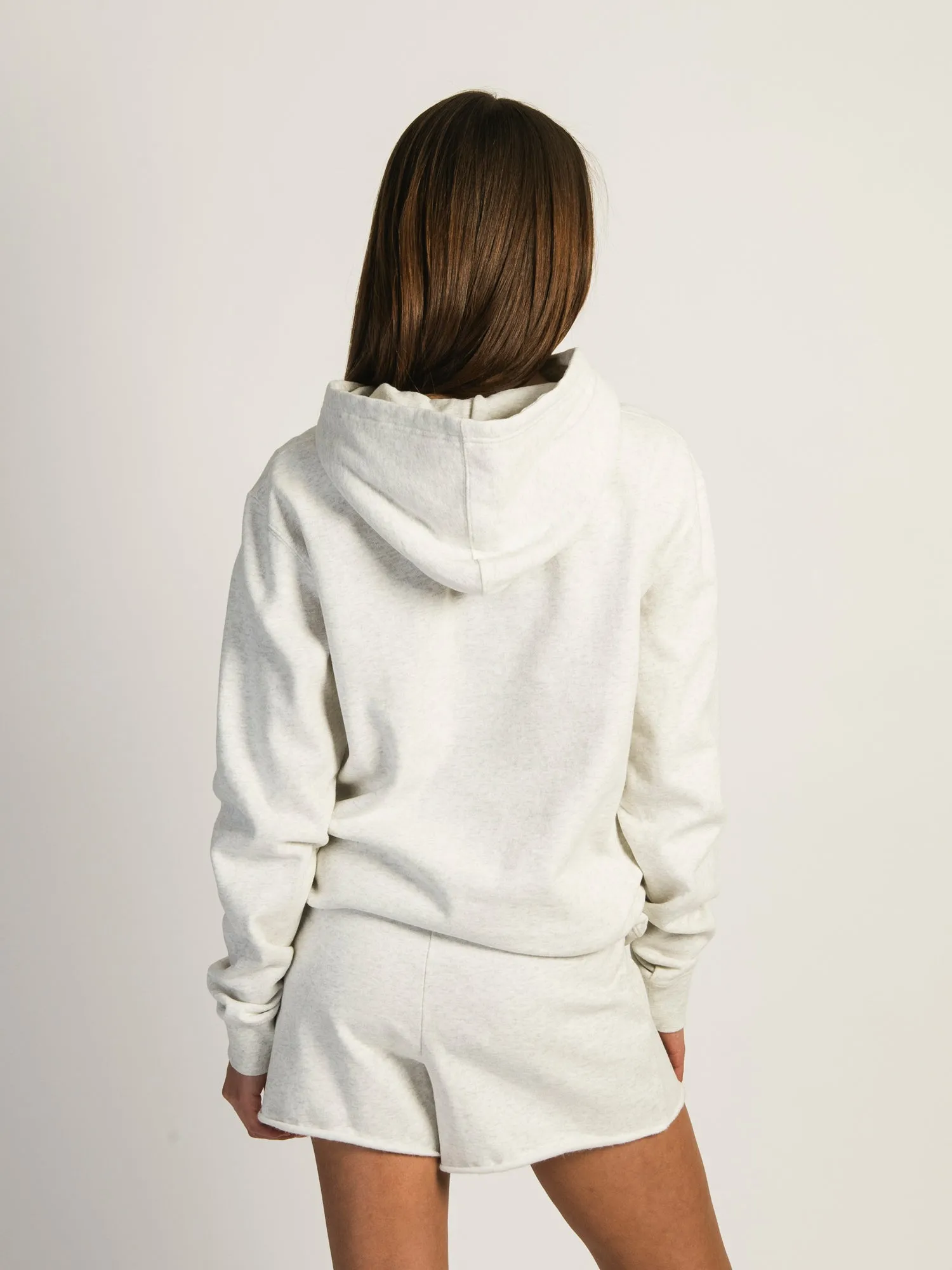 HARLOW HARLEY OVERSIZED MELANGE HOODIE - HEATHER CLOUD WHITE sold by Harlow product image thumbnail 3