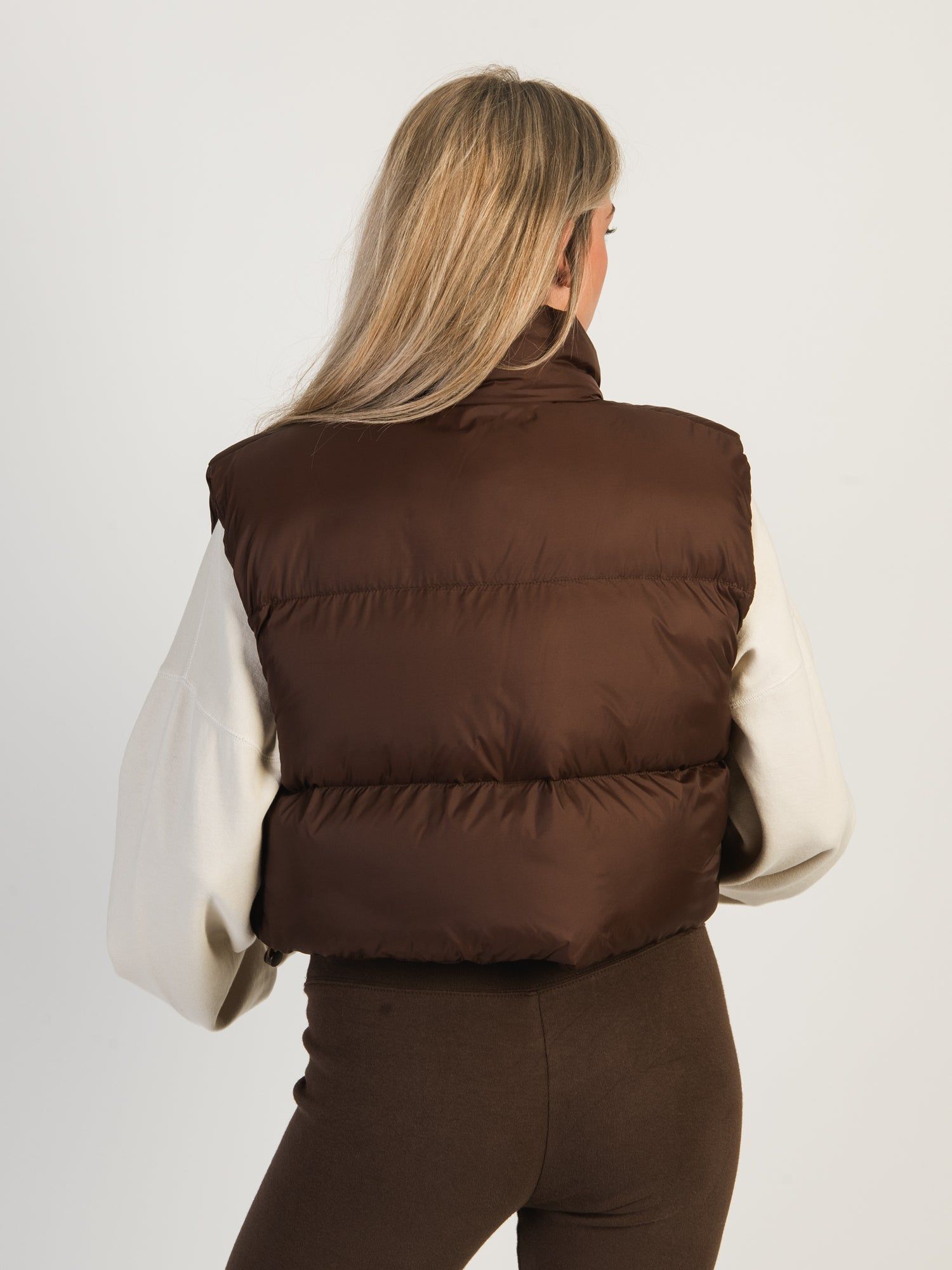 HARLOW PEGGY PUFFER VEST - CHOCOLATE sold by Harlow product image thumbnail 4