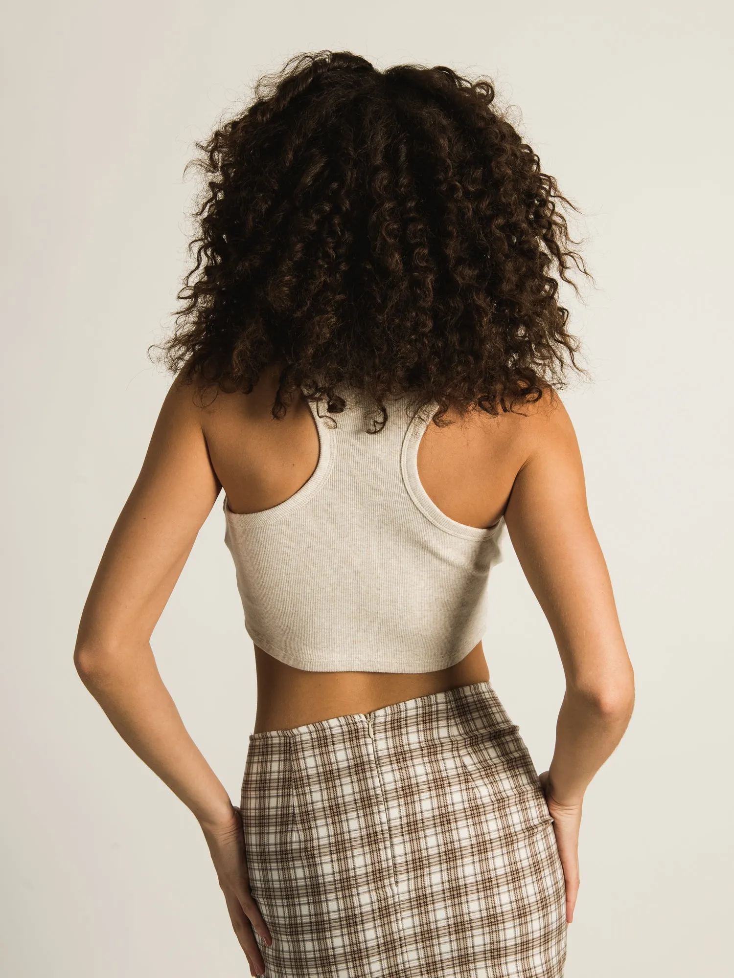 HARLOW SLIM NECK MELANGE TANK TOP sold by Harlow product image thumbnail 4