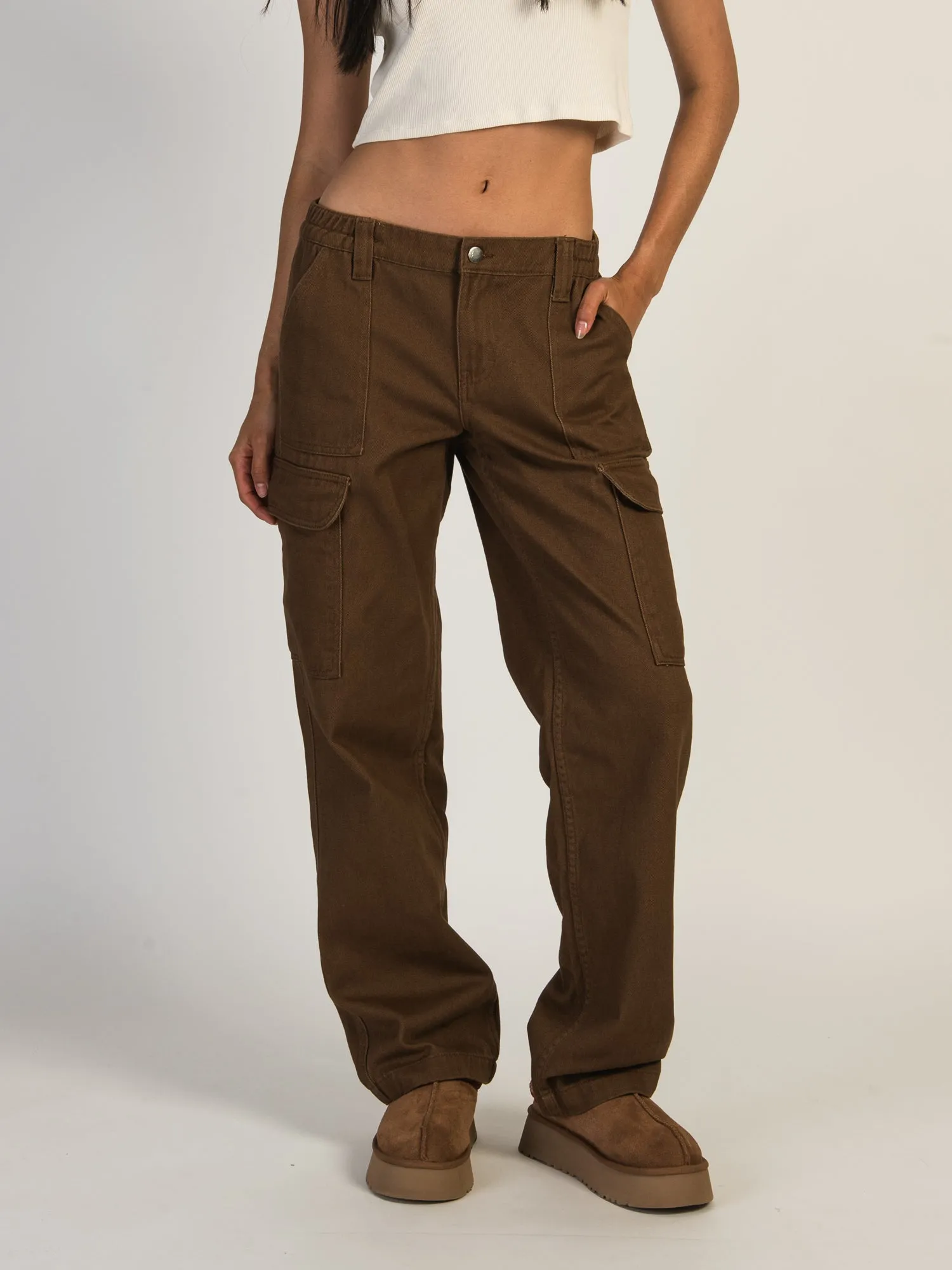 HARLOW CORD CARPENTER PANT - COGNAC sold by Harlow