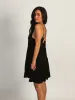 HARLOW TIERED DRESS - BLACK sold by Harlow