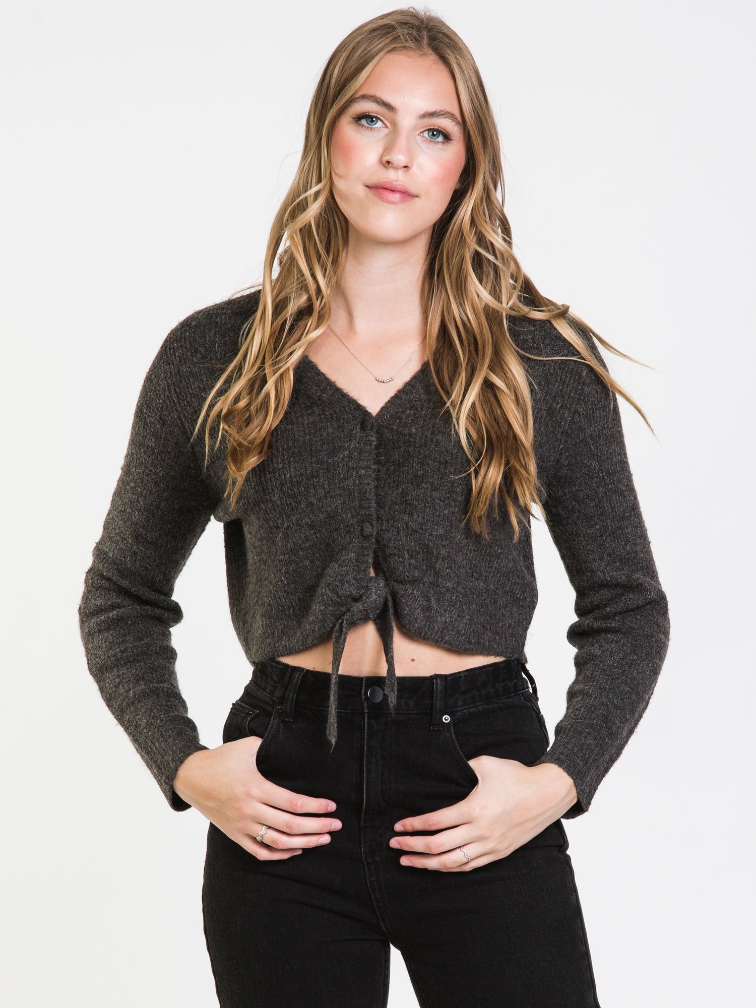 HARLOW ADDISON TIE UP CARDI sold by Harlow