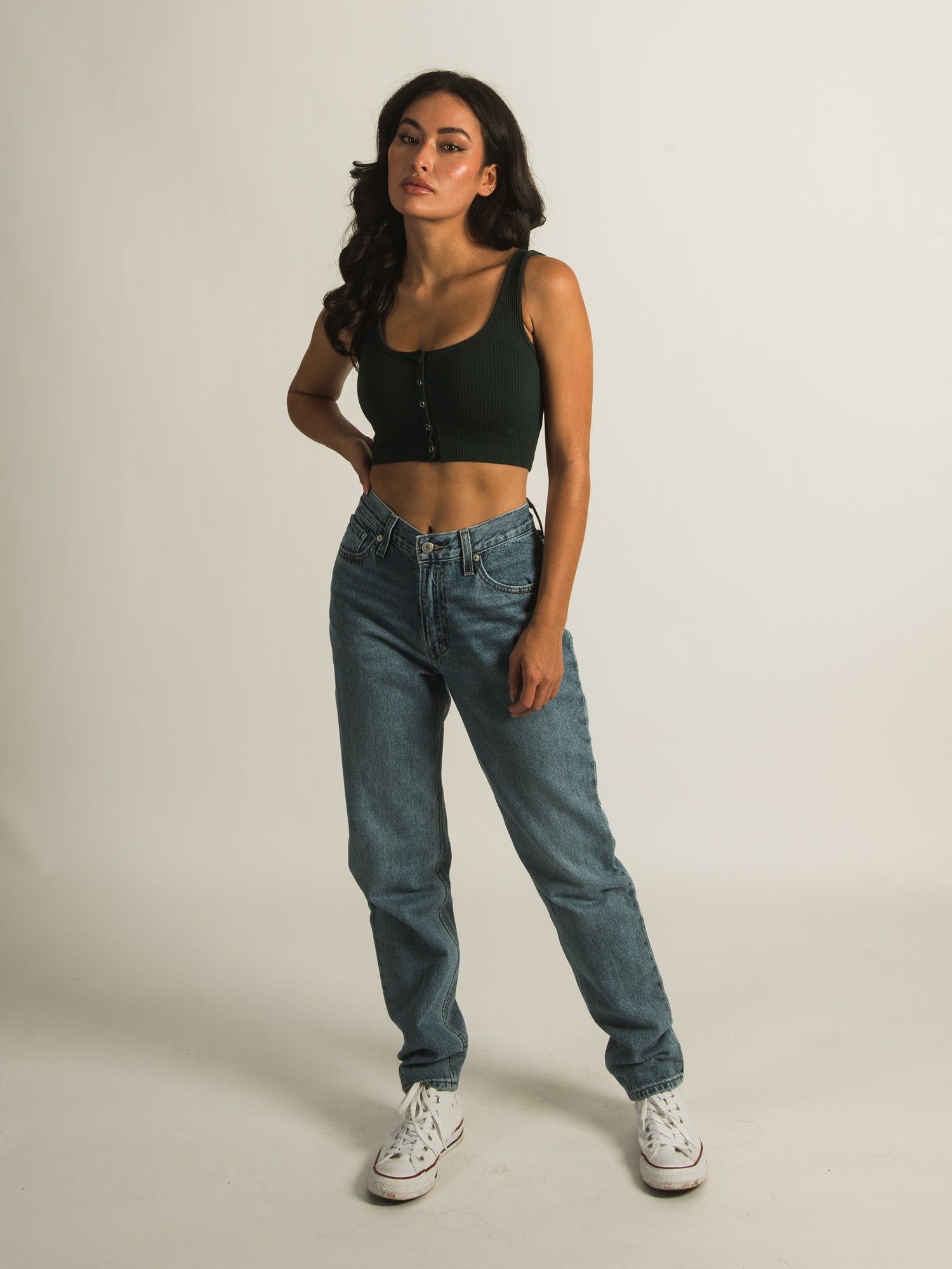 HARLOW RIB SNAP BRALETTE sold by Harlow