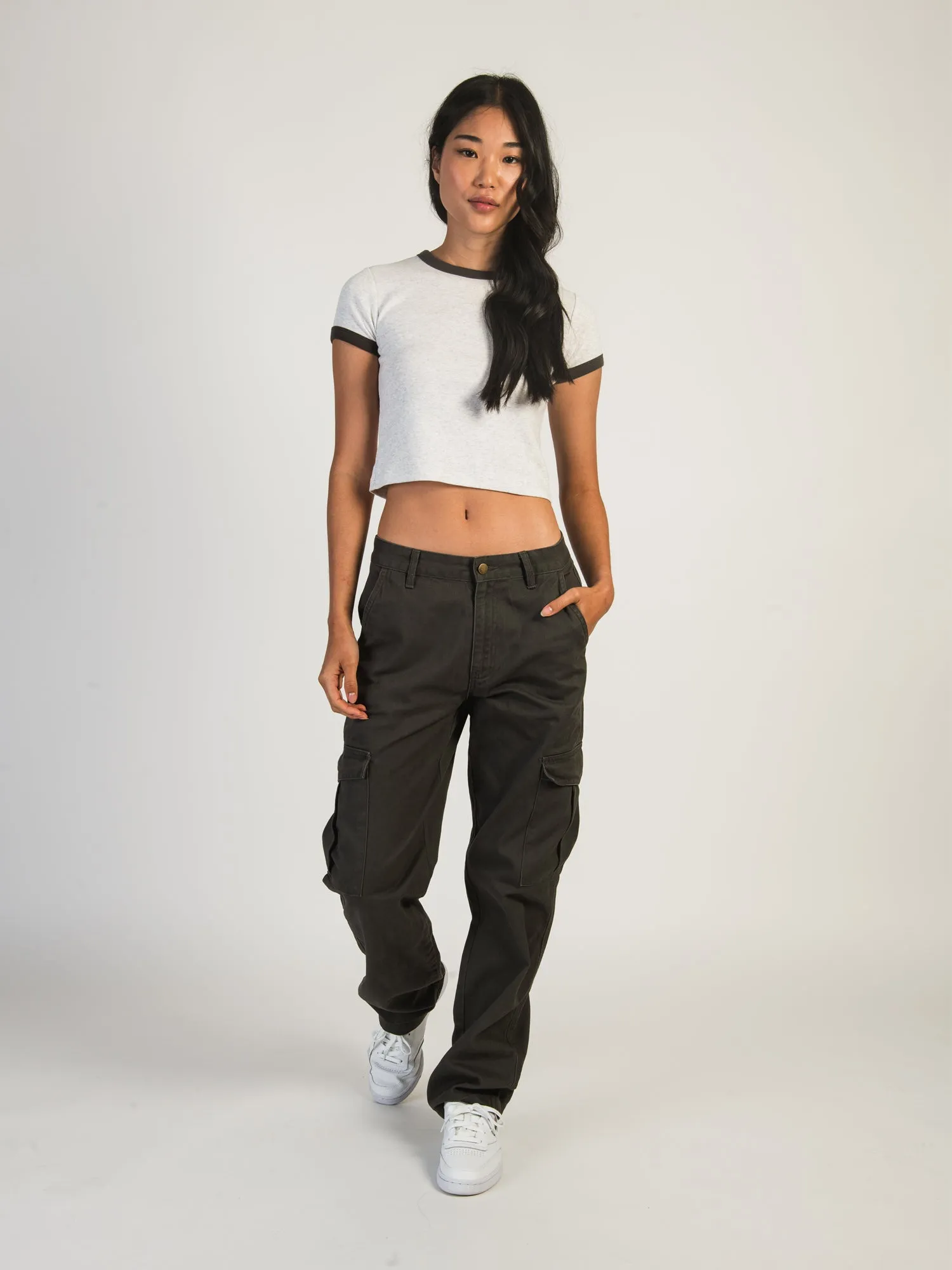 HARLOW DEE STRAIGHT FIT CARGO - CHARCOAL sold by Harlow product image thumbnail 2