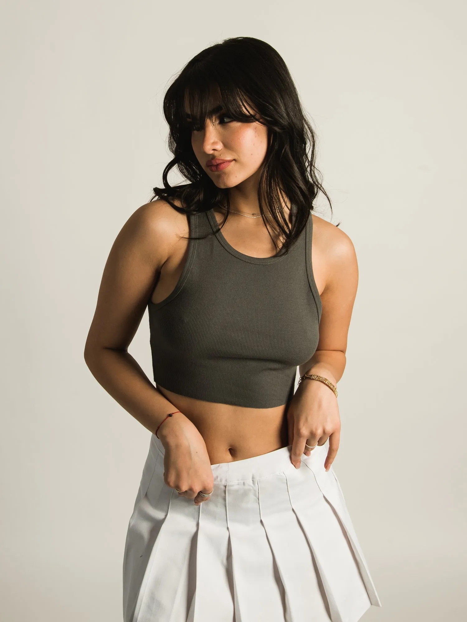 HARLOW HIGH NECK SOLID TANK TOP sold by Harlow product image thumbnail 5