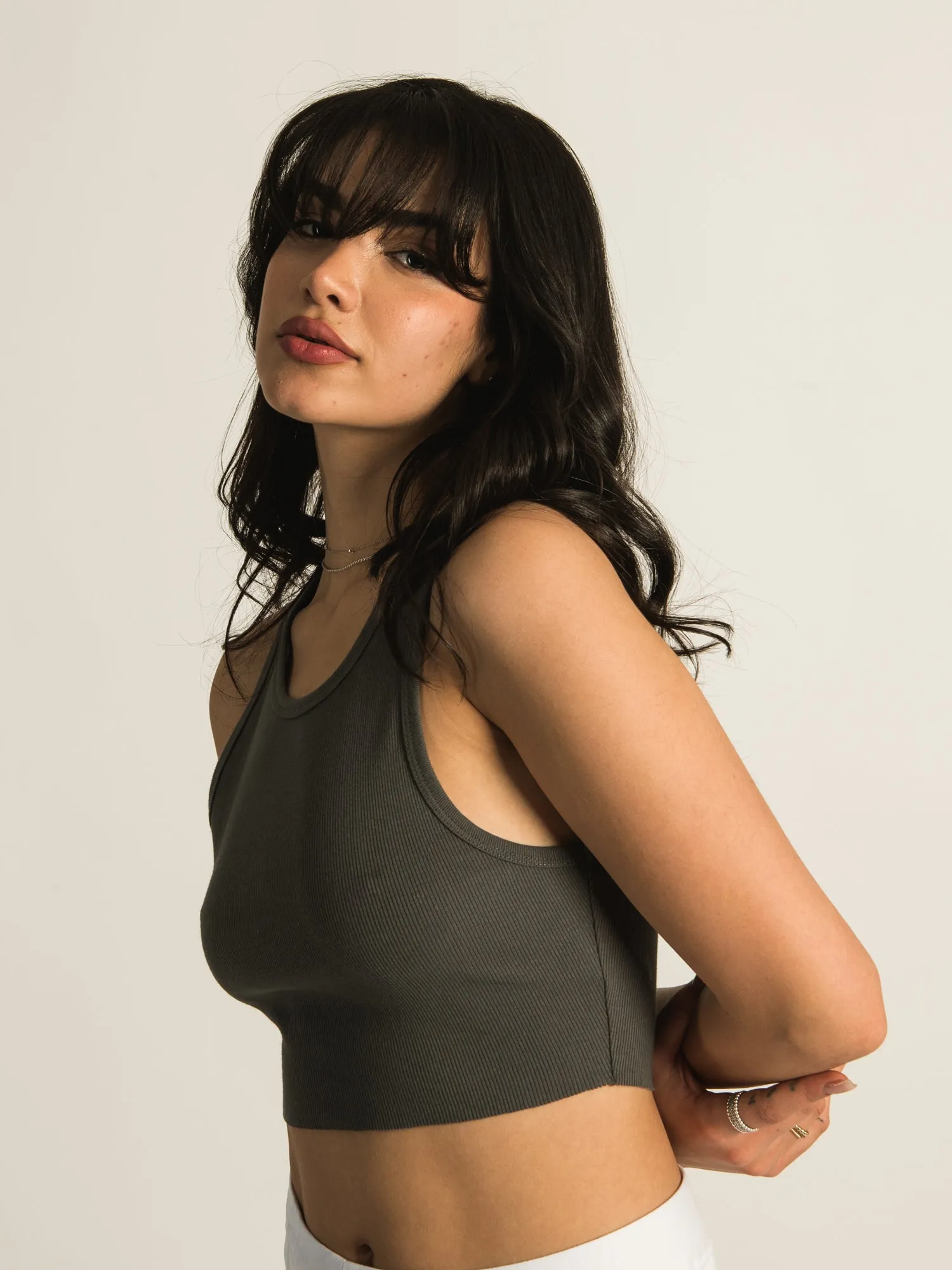 HARLOW HIGH NECK SOLID TANK TOP sold by Harlow product image thumbnail 4