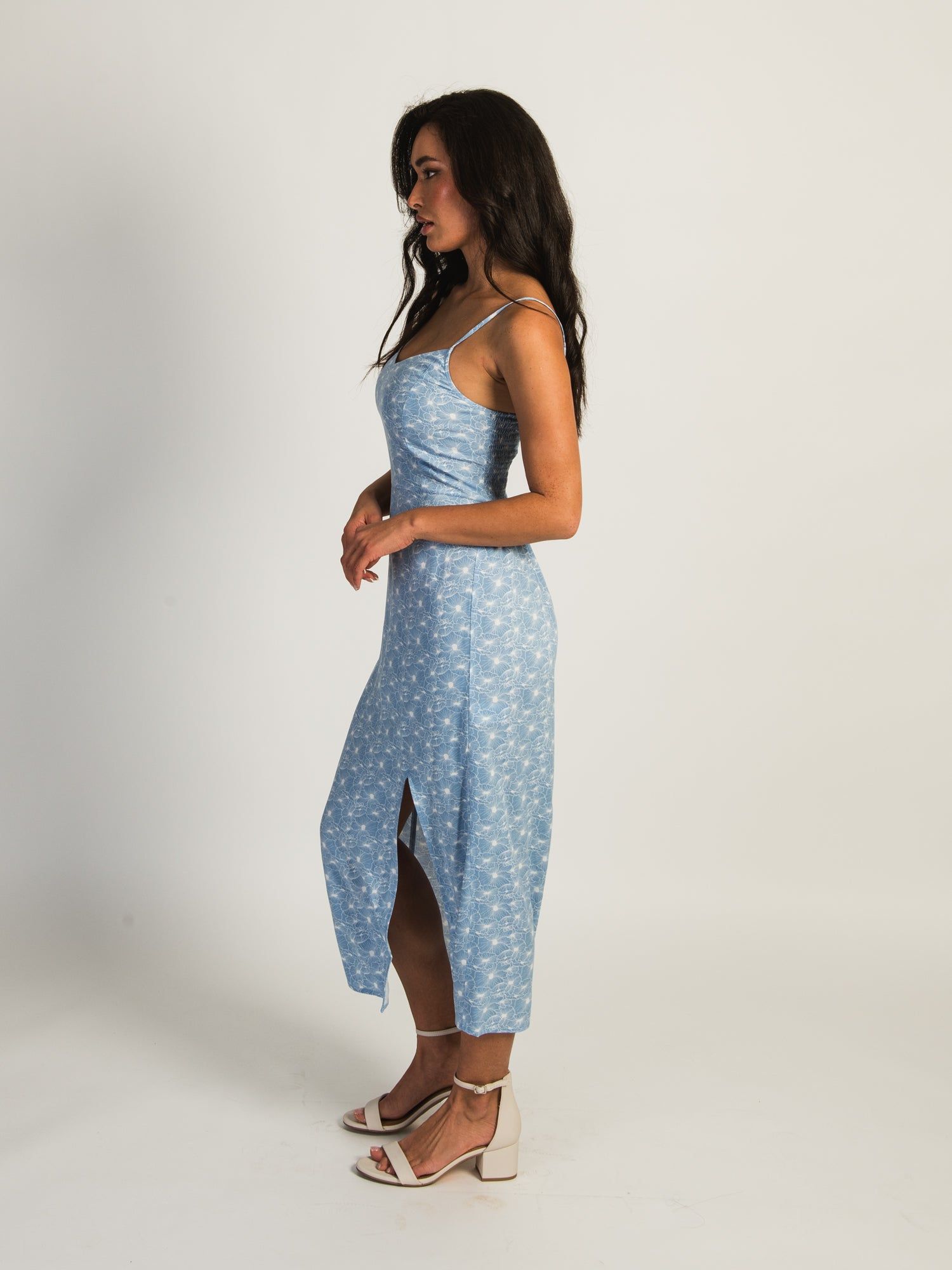 HARLOW MALIA SLIT PRINT DRESS - BABY BLUE sold by Harlow product image thumbnail 5