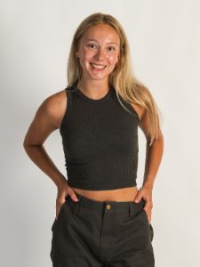 HARLOW MACY TANK TOP - CHARCOAL sold by Harlow
