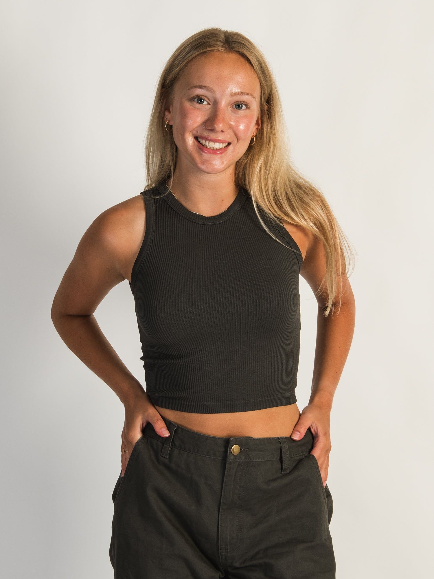 HARLOW MACY TANK TOP - CHARCOAL sold by Harlow product image thumbnail 2