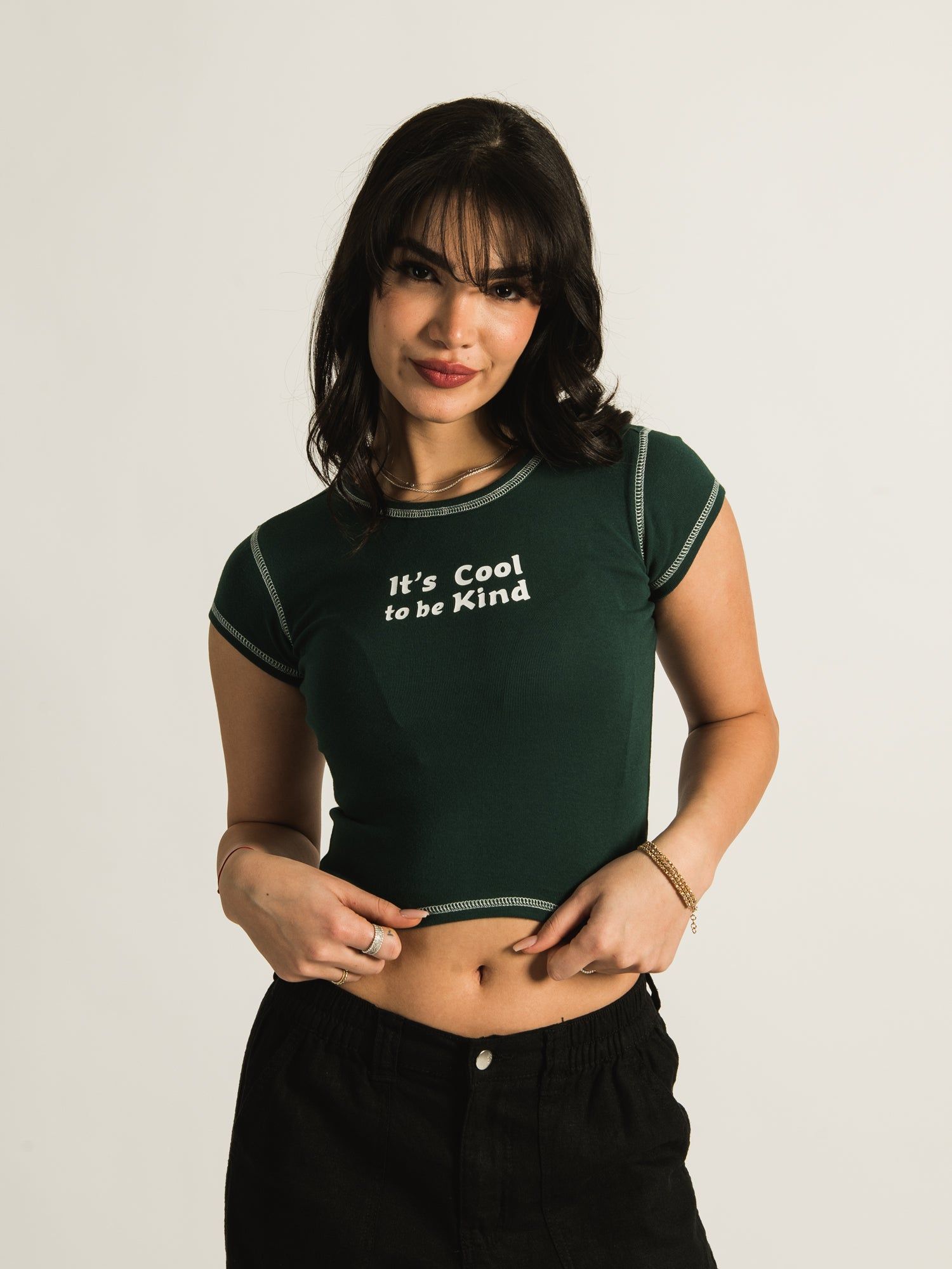 HARLOW CONTRAST STITCH TEE sold by Harlow product image thumbnail 2